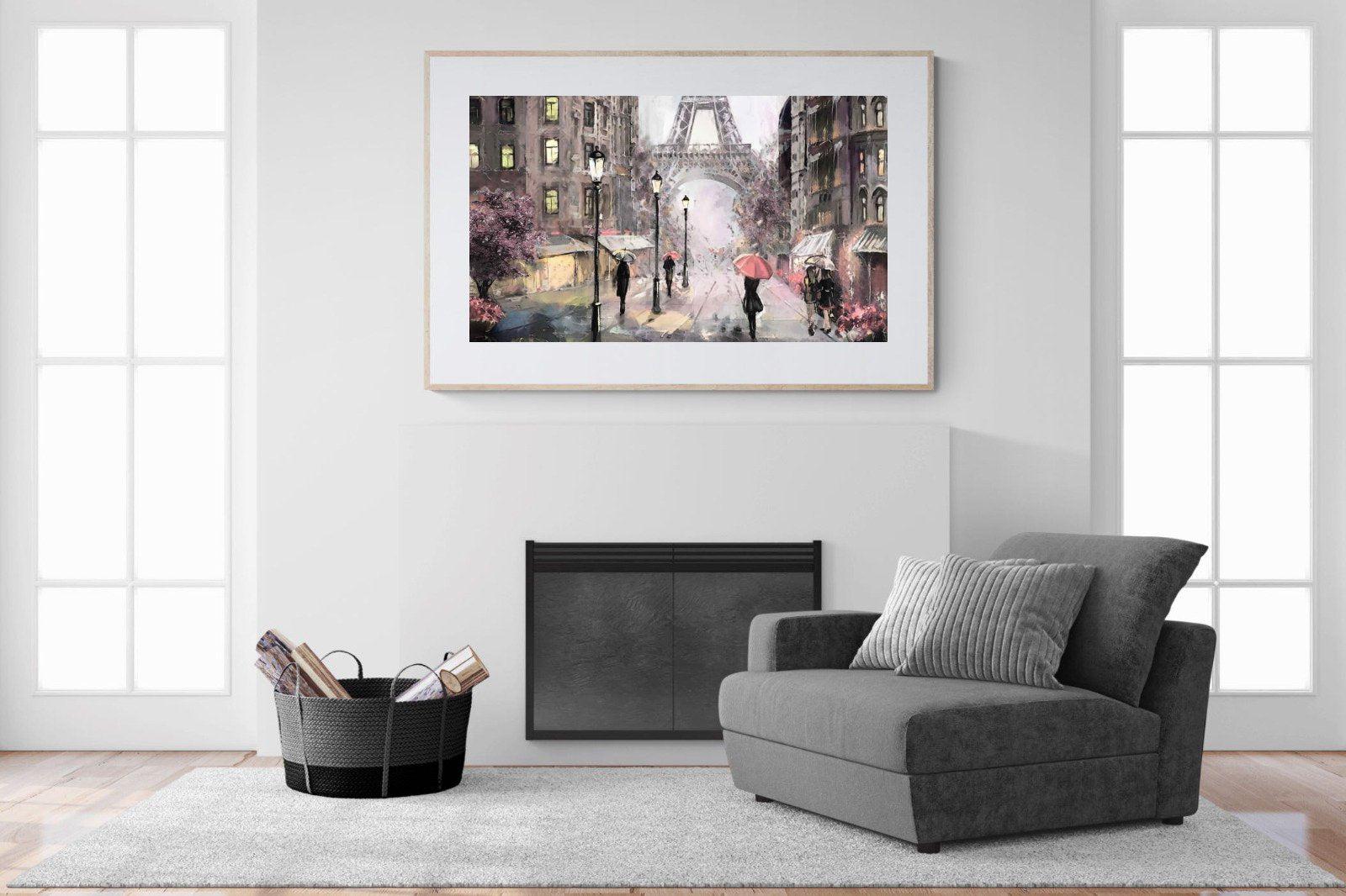 Paris by Oil-Wall_Art-150 x 100cm-Framed Print-Wood-Pixalot