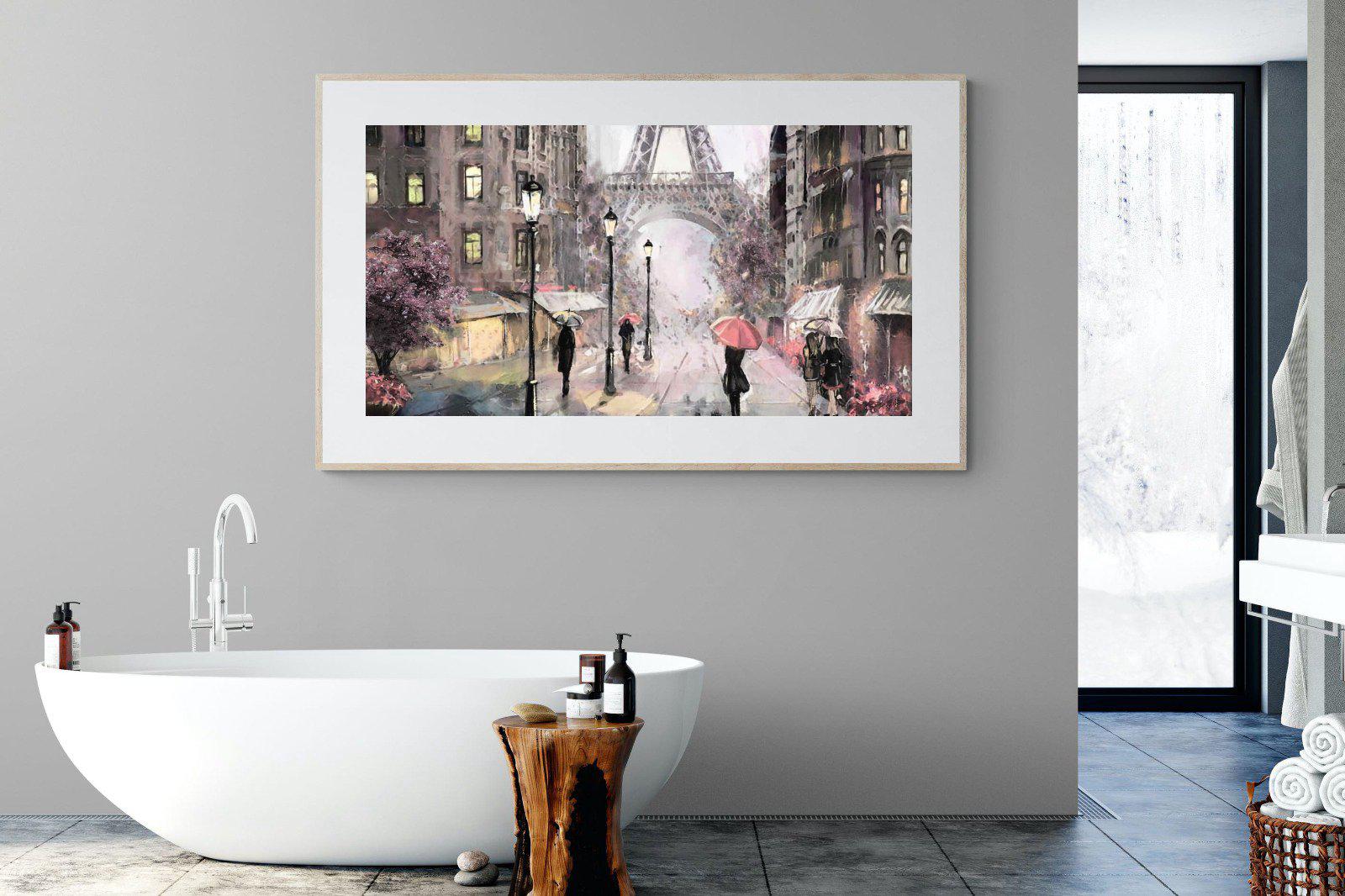 Paris by Oil-Wall_Art-180 x 110cm-Framed Print-Wood-Pixalot