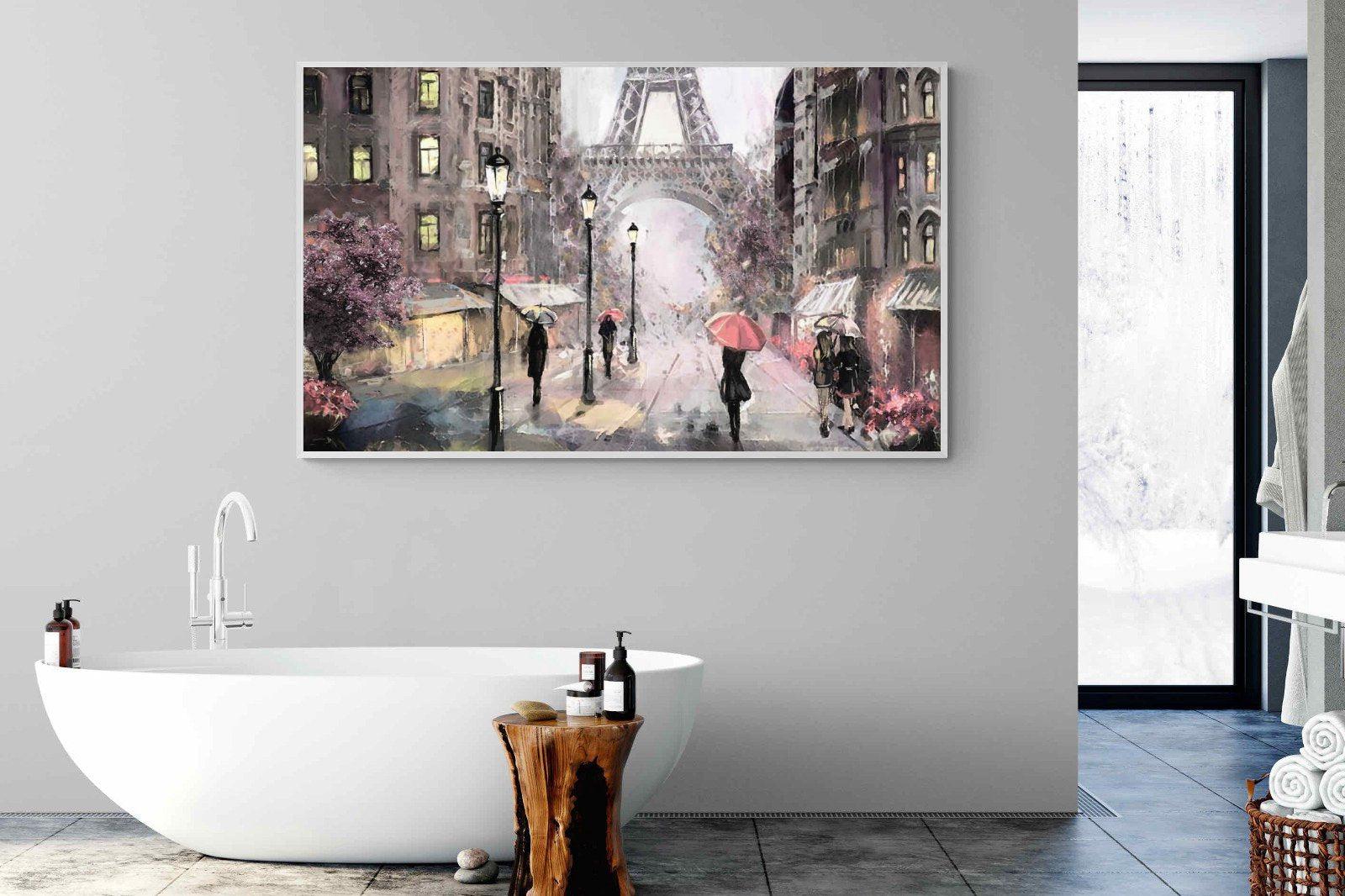 Paris by Oil-Wall_Art-180 x 110cm-Mounted Canvas-White-Pixalot