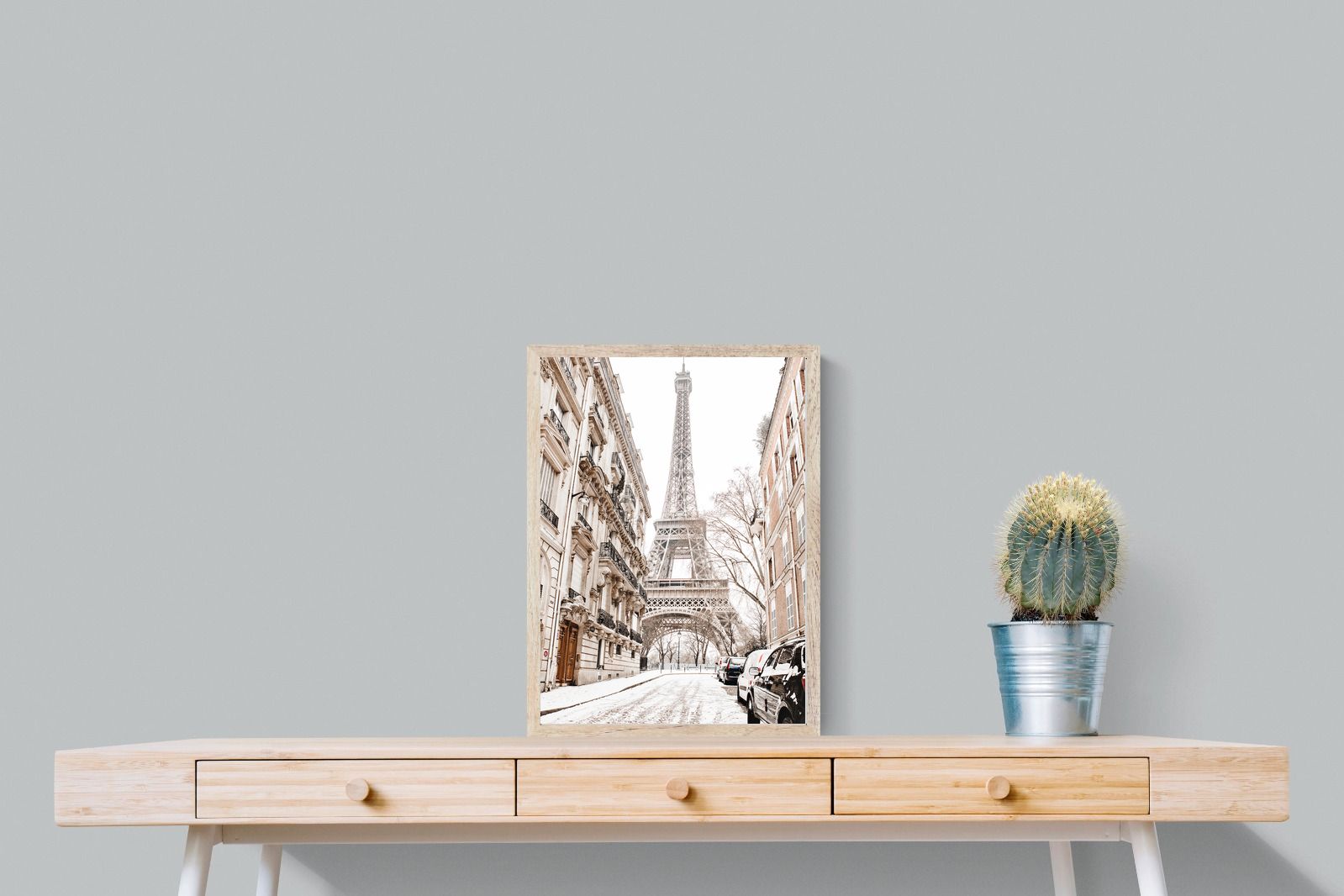 Paris en Hiver-Wall_Art-45 x 60cm-Mounted Canvas-Wood-Pixalot