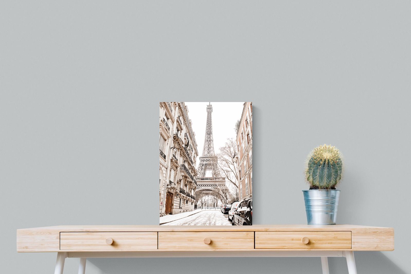Paris en Hiver-Wall_Art-45 x 60cm-Mounted Canvas-No Frame-Pixalot