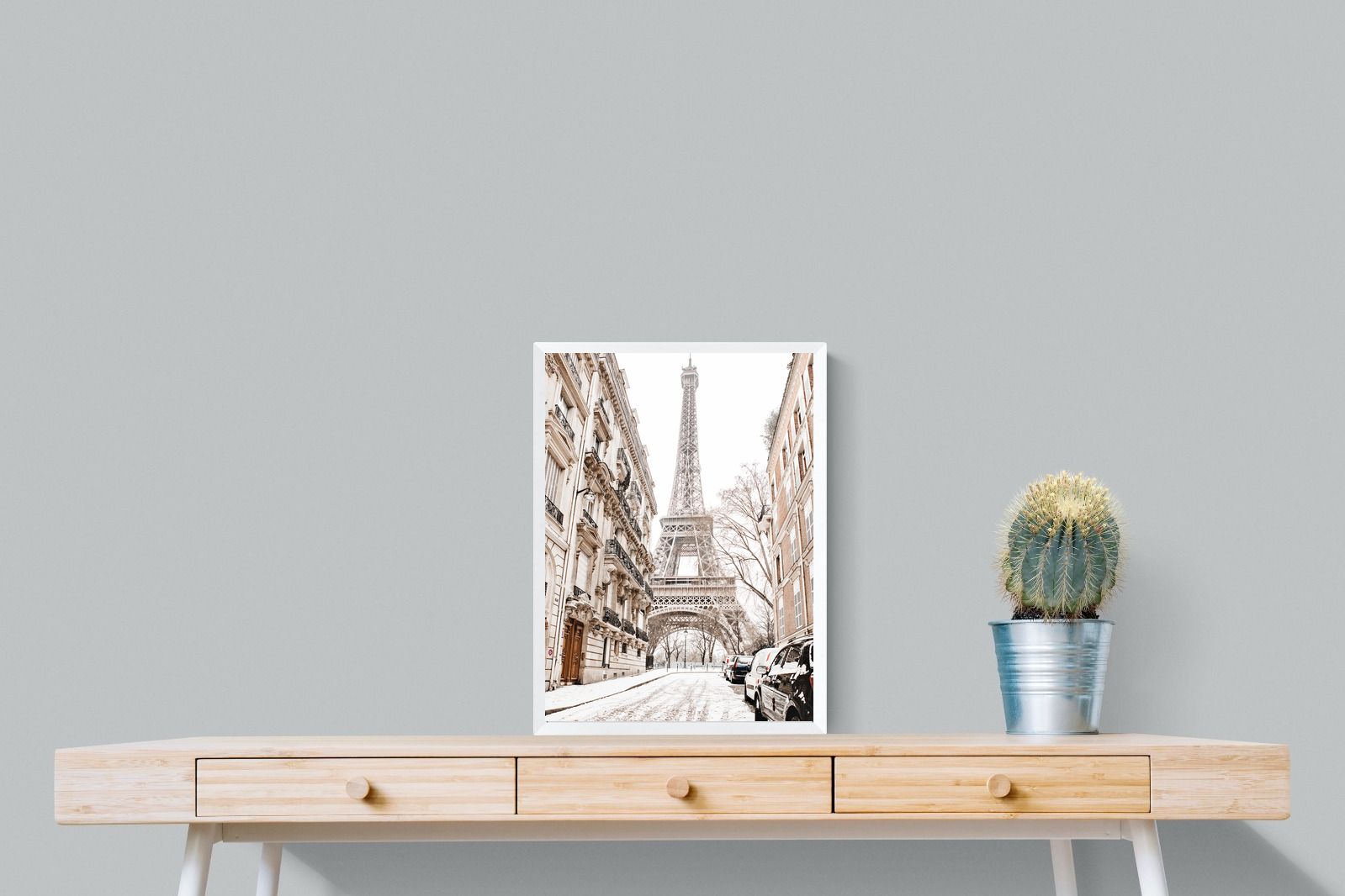 Paris en Hiver-Wall_Art-45 x 60cm-Mounted Canvas-White-Pixalot