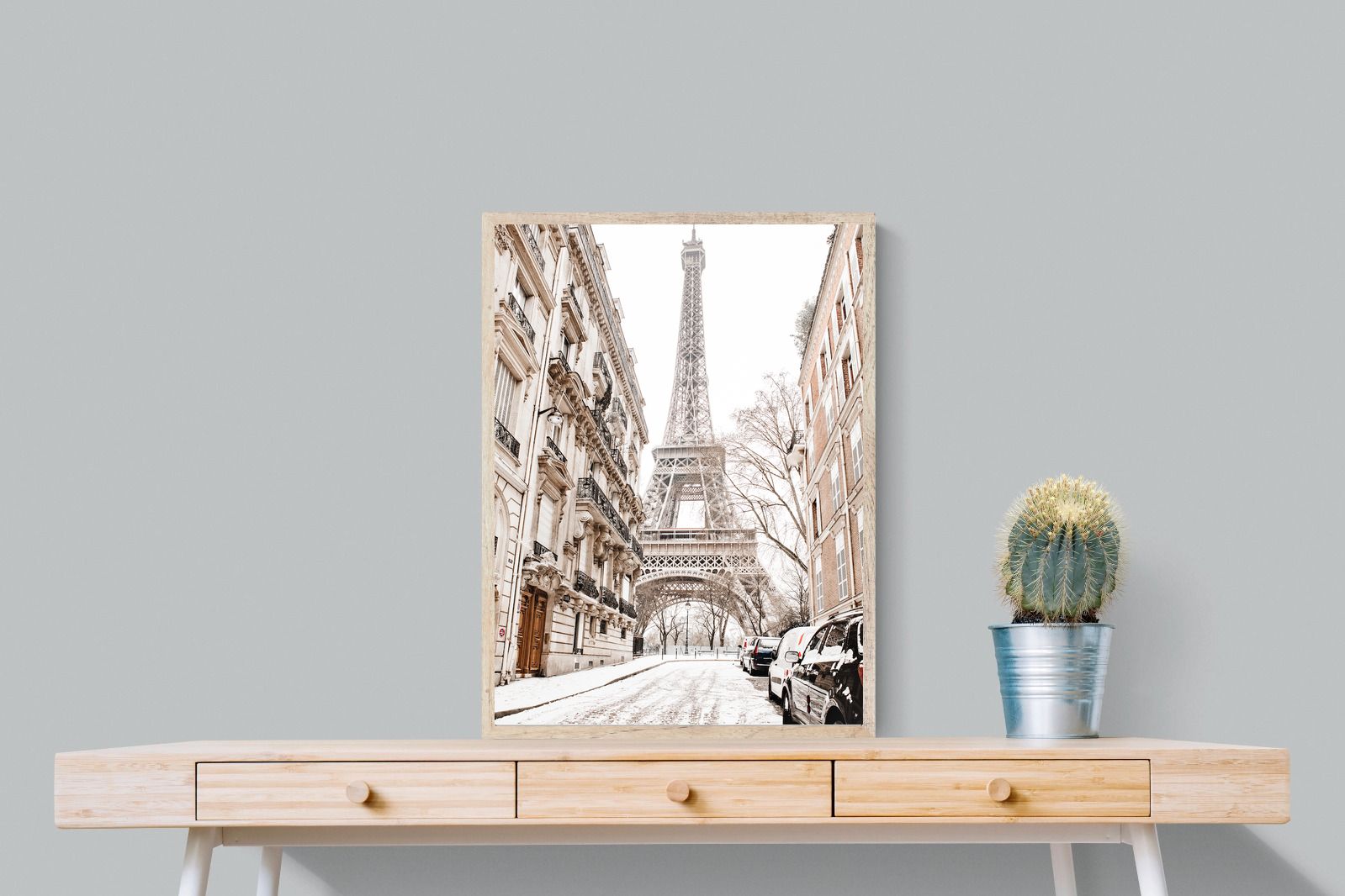 Paris en Hiver-Wall_Art-60 x 80cm-Mounted Canvas-Wood-Pixalot