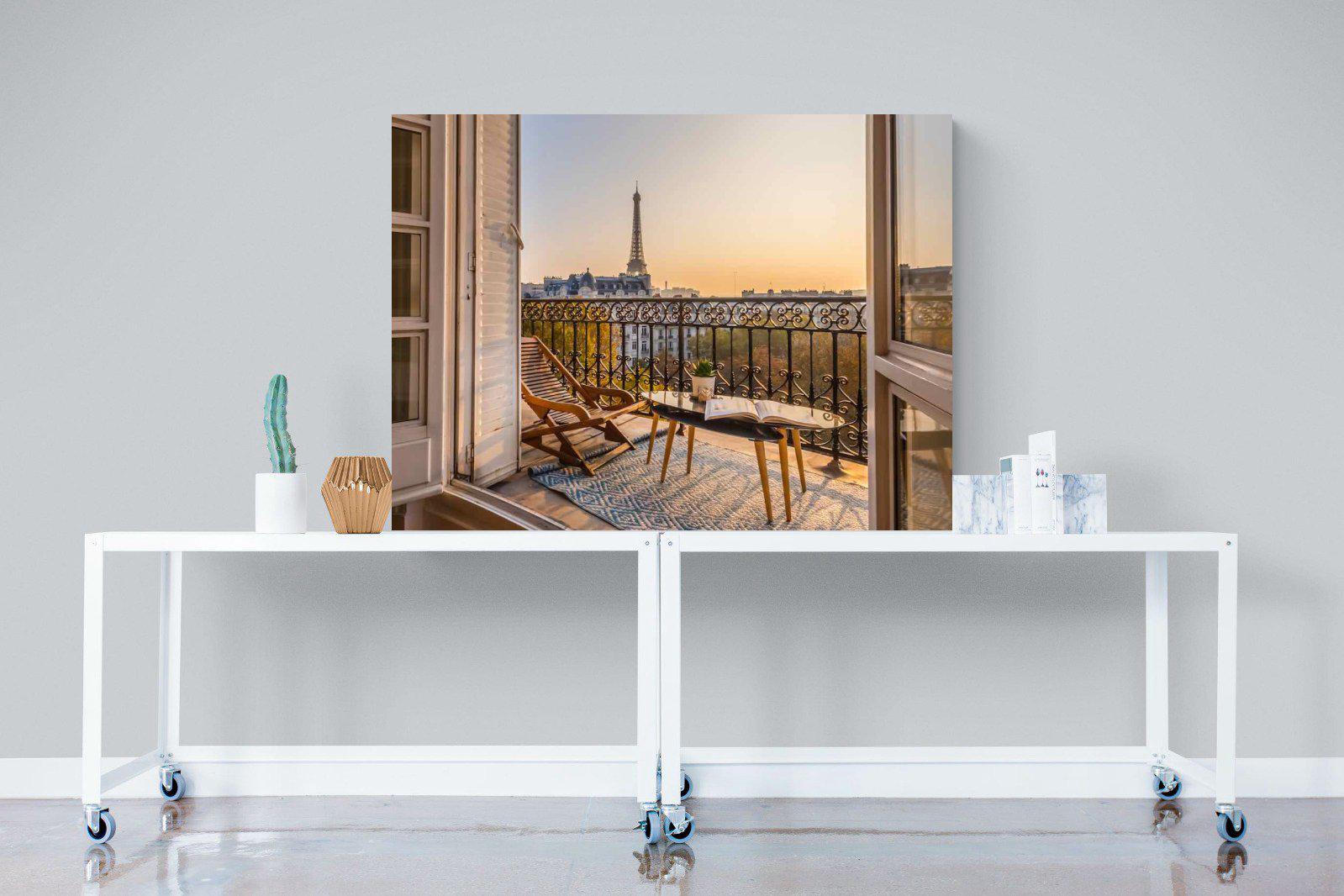 Parisian Balcony-Wall_Art-120 x 90cm-Mounted Canvas-No Frame-Pixalot