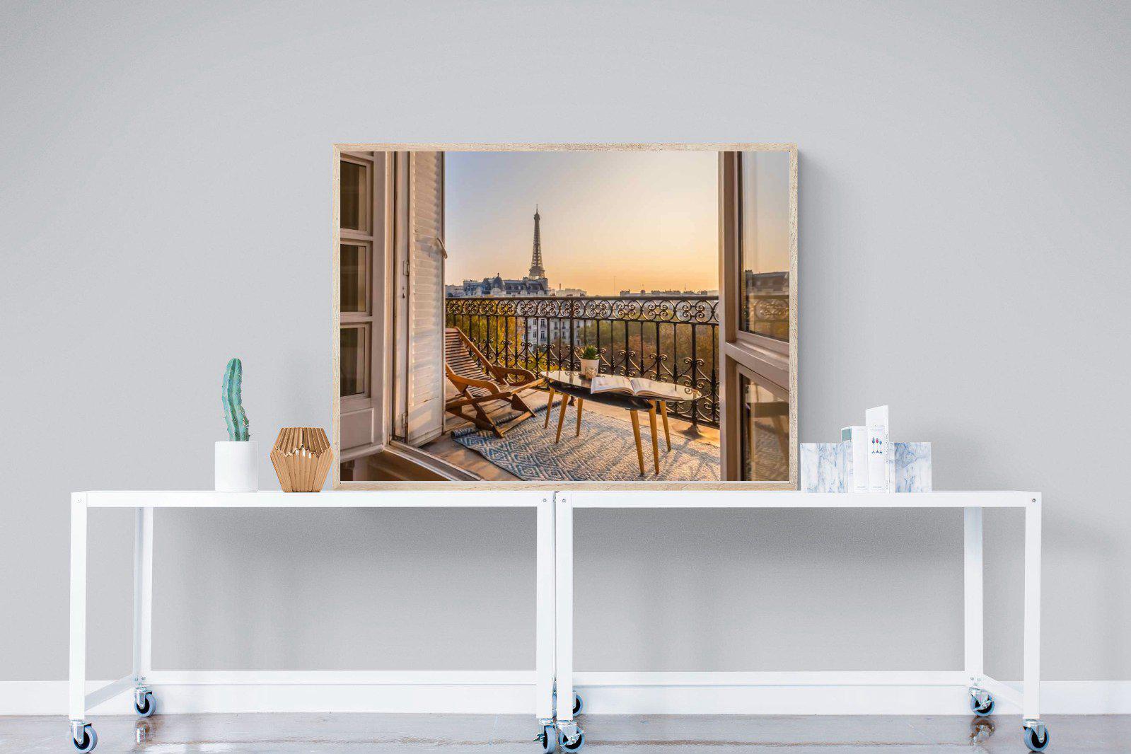 Parisian Balcony-Wall_Art-120 x 90cm-Mounted Canvas-Wood-Pixalot