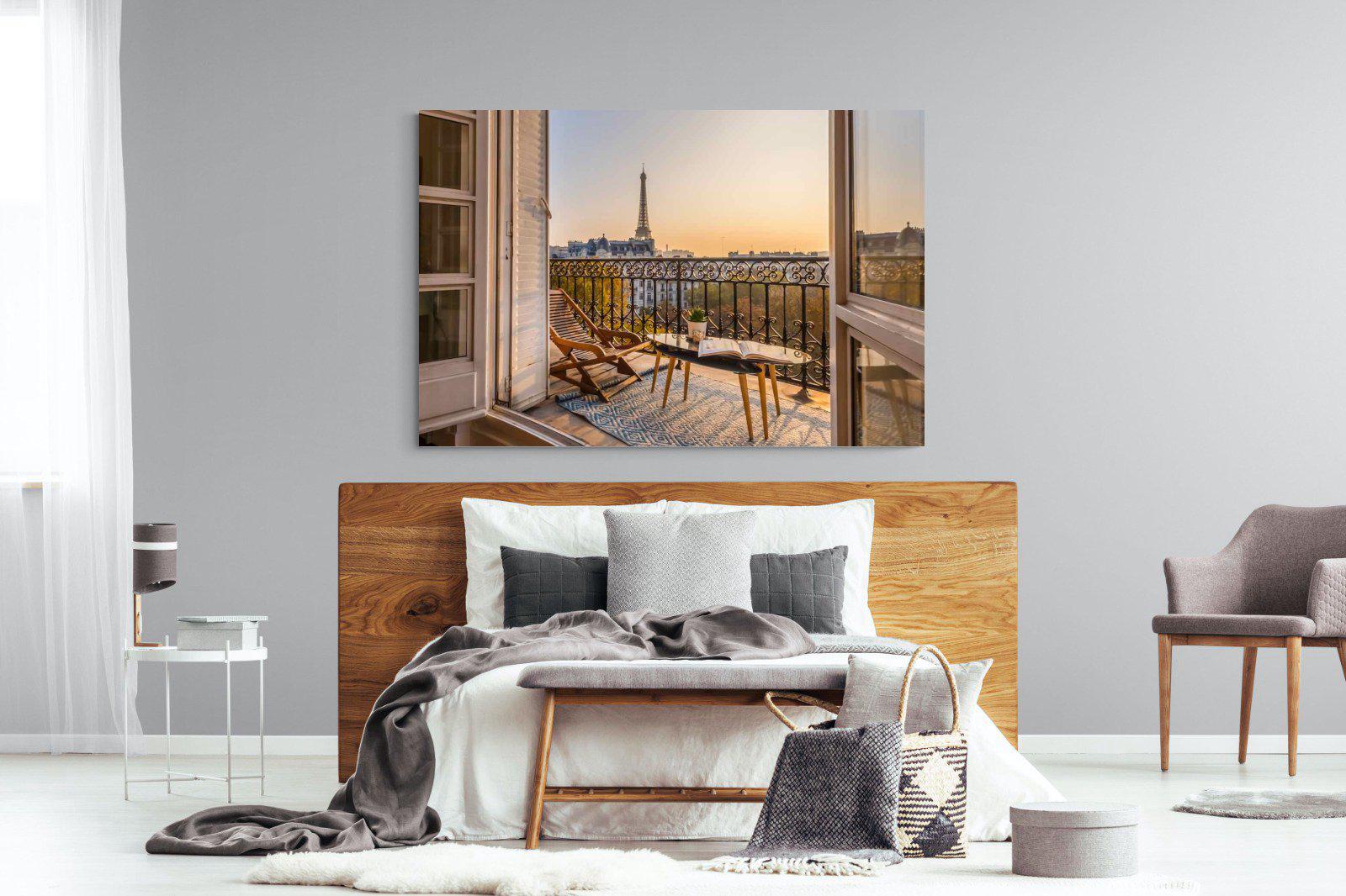 Parisian Balcony-Wall_Art-150 x 100cm-Mounted Canvas-No Frame-Pixalot