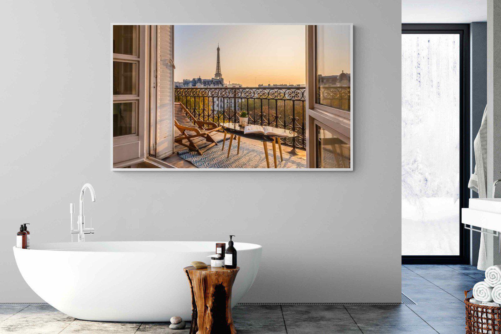 Parisian Balcony-Wall_Art-180 x 110cm-Mounted Canvas-White-Pixalot