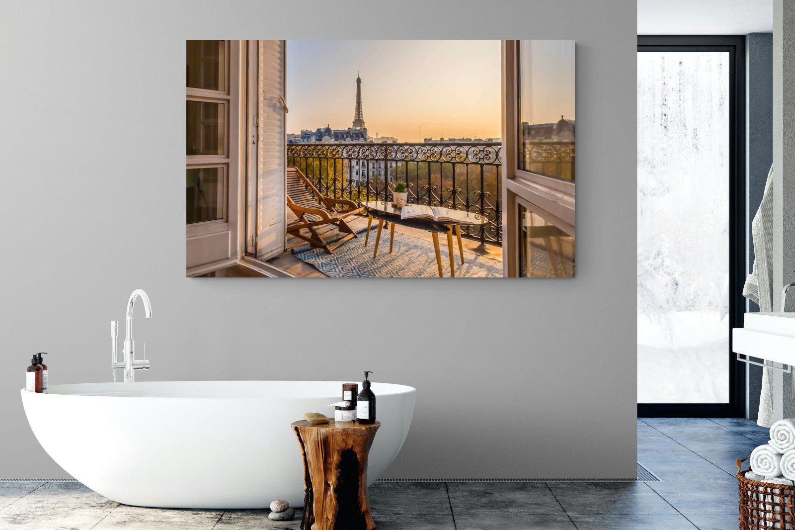 Parisian Balcony-Wall_Art-180 x 110cm-Mounted Canvas-No Frame-Pixalot