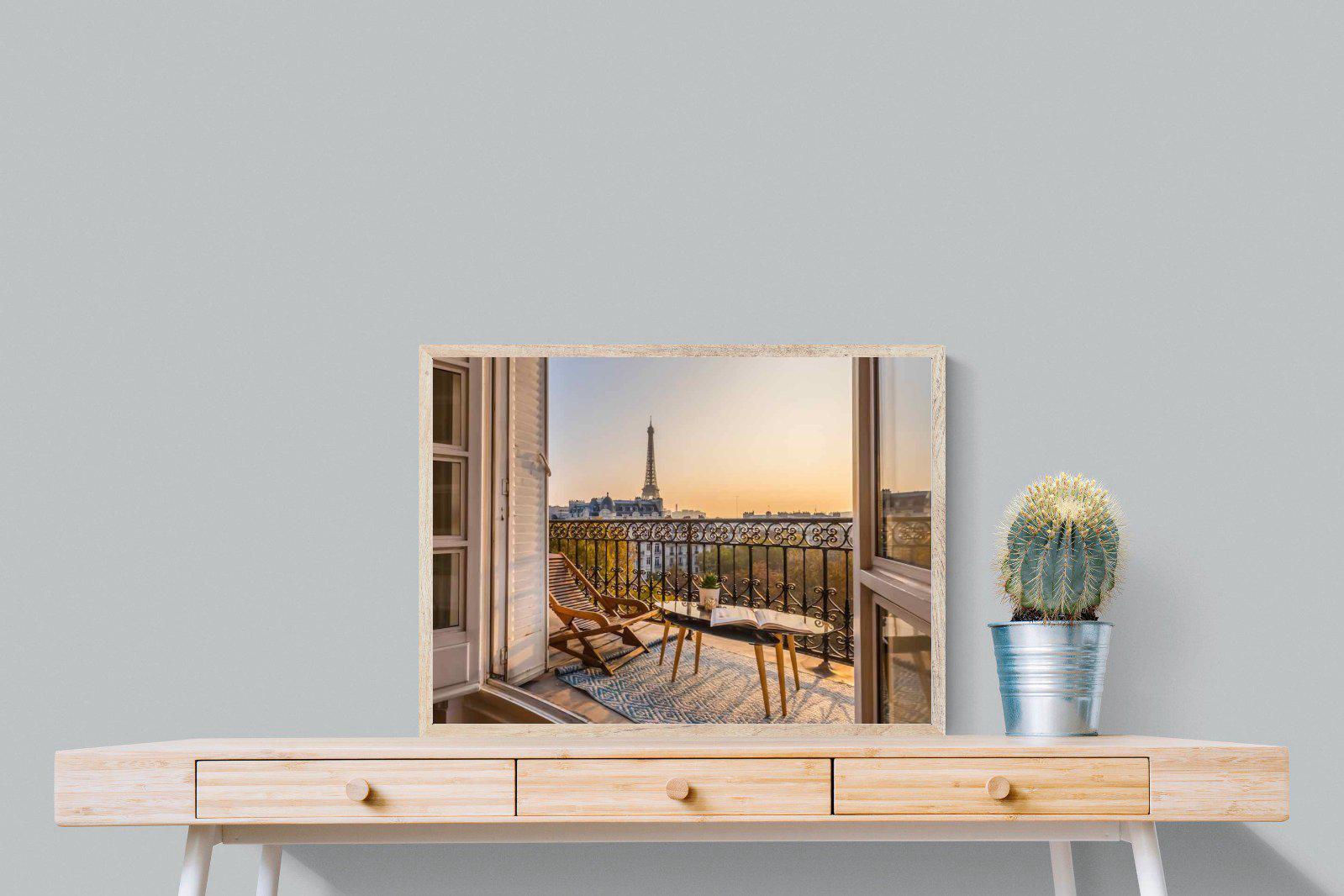 Parisian Balcony-Wall_Art-80 x 60cm-Mounted Canvas-Wood-Pixalot