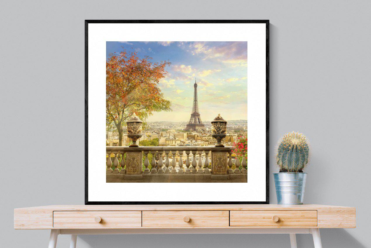 Parisian Perfection-Wall_Art-100 x 100cm-Framed Print-Black-Pixalot