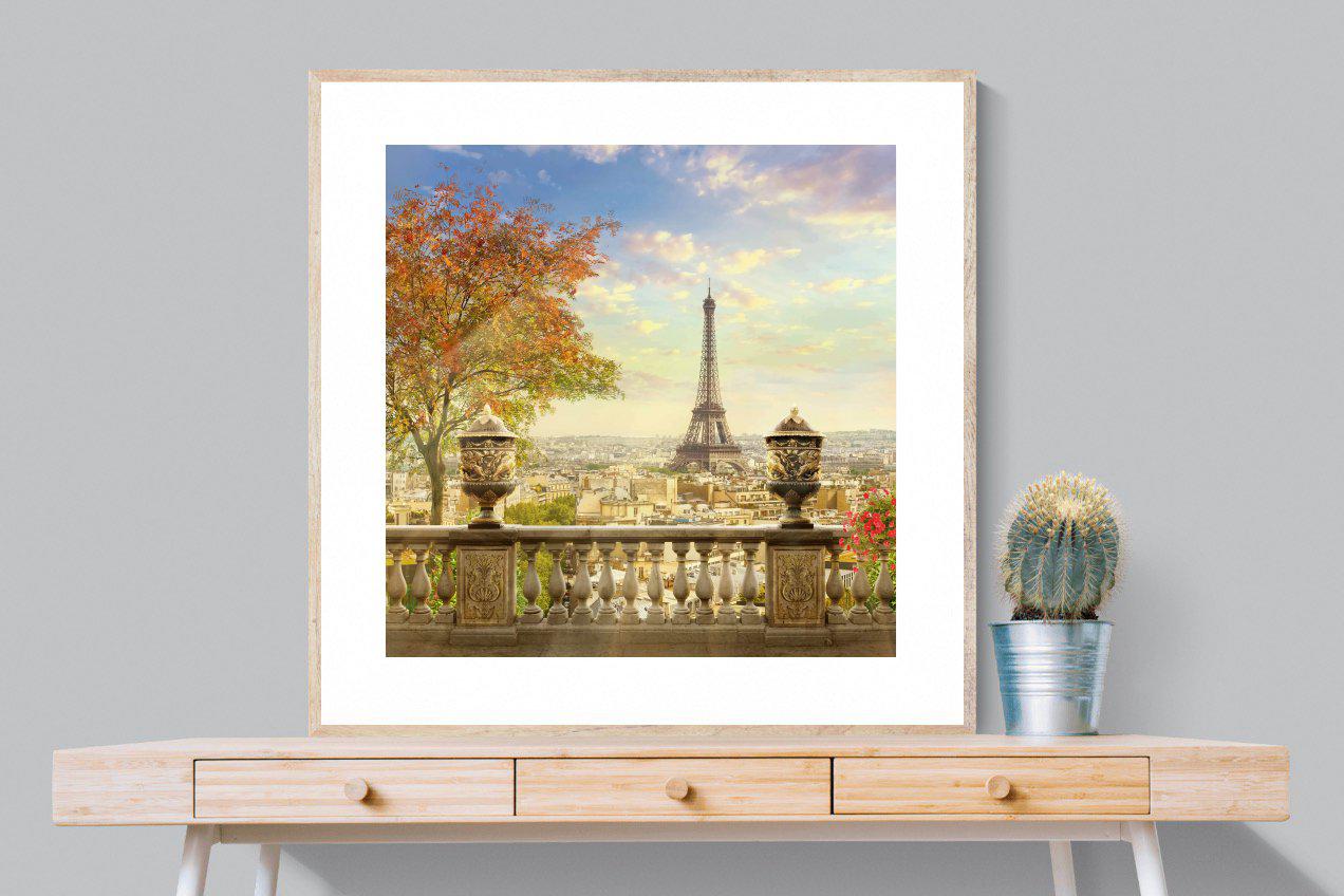 Parisian Perfection-Wall_Art-100 x 100cm-Framed Print-Wood-Pixalot