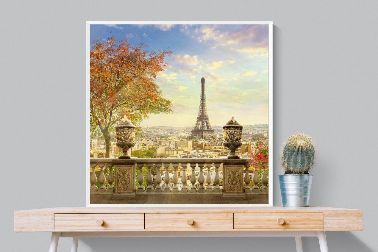 Parisian Perfection-Wall_Art-100 x 100cm-Mounted Canvas-White-Pixalot