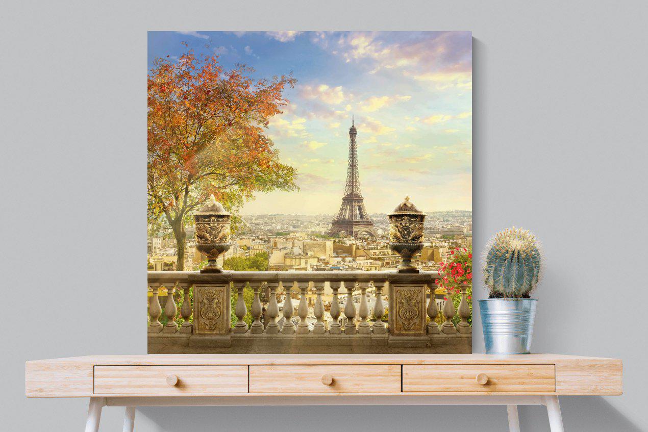 Parisian Perfection-Wall_Art-100 x 100cm-Mounted Canvas-No Frame-Pixalot