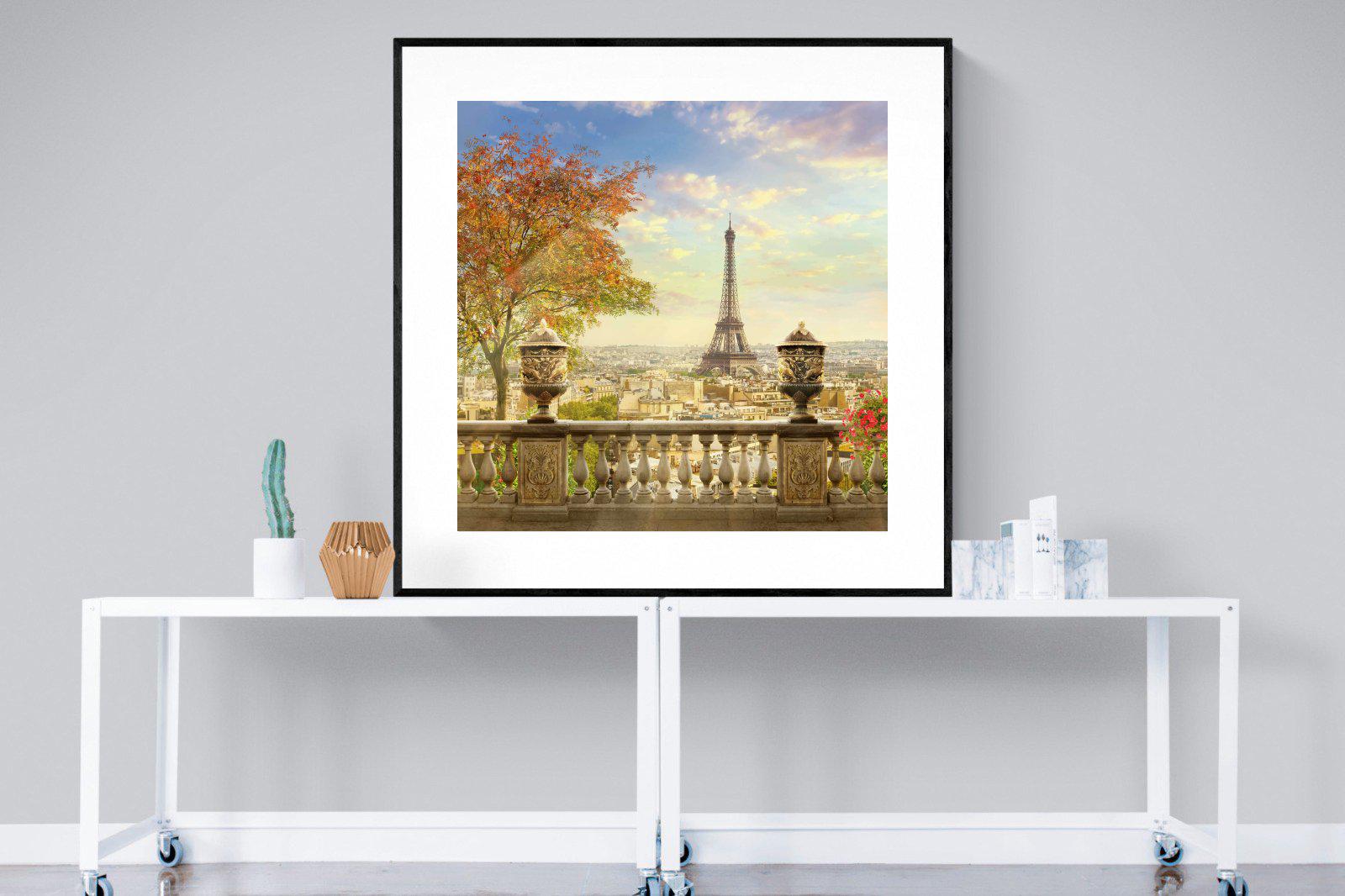 Parisian Perfection-Wall_Art-120 x 120cm-Framed Print-Black-Pixalot