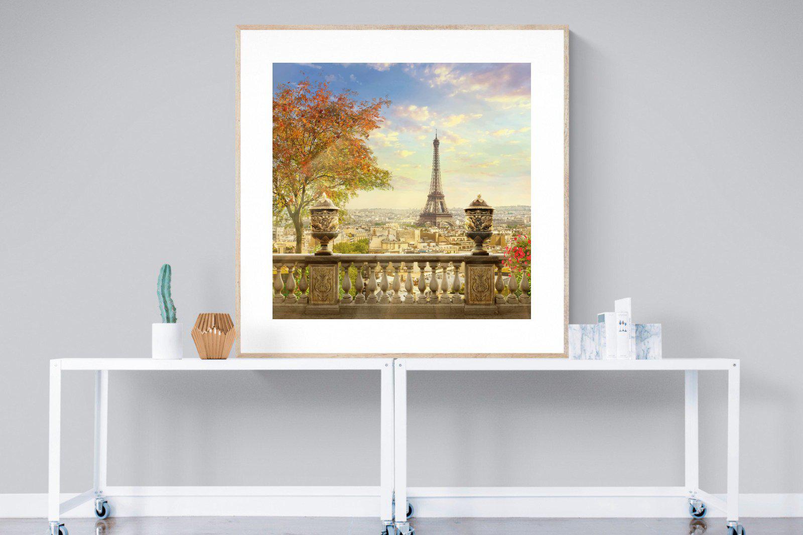 Parisian Perfection-Wall_Art-120 x 120cm-Framed Print-Wood-Pixalot