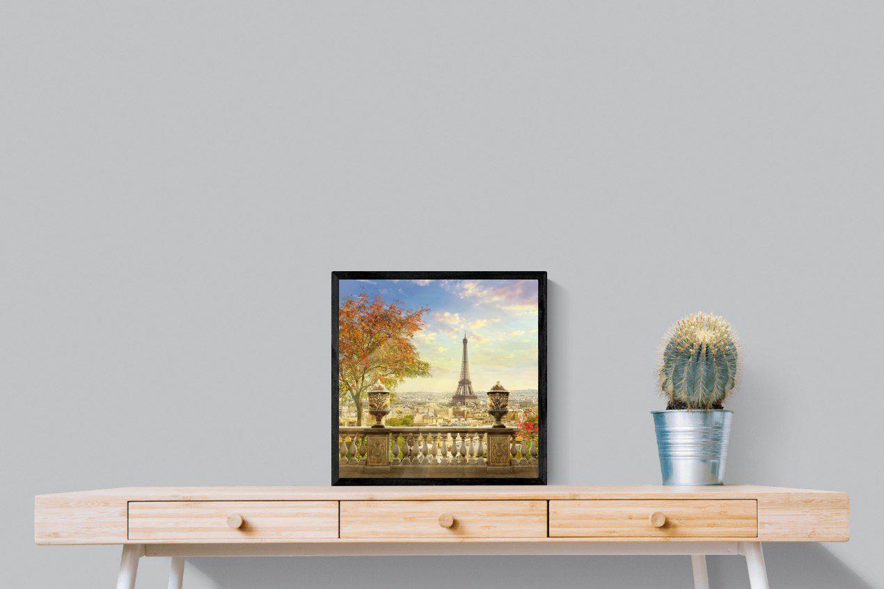 Parisian Perfection-Wall_Art-50 x 50cm-Mounted Canvas-Black-Pixalot