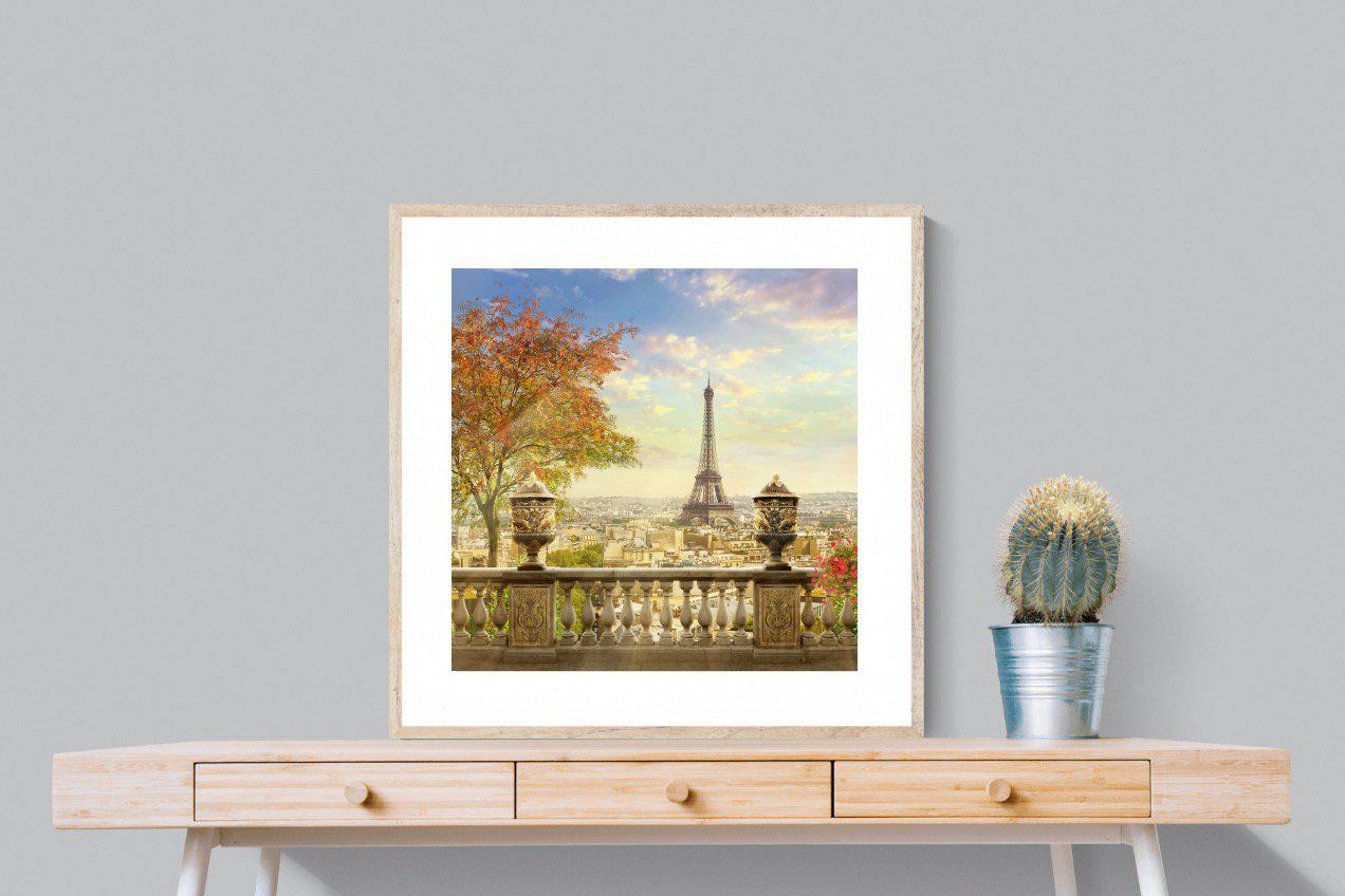 Parisian Perfection-Wall_Art-80 x 80cm-Framed Print-Wood-Pixalot