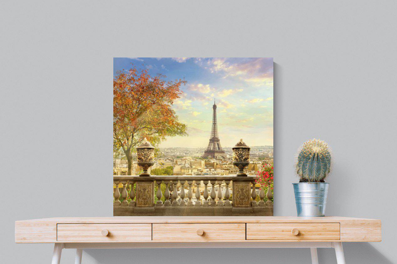 Parisian Perfection-Wall_Art-80 x 80cm-Mounted Canvas-No Frame-Pixalot