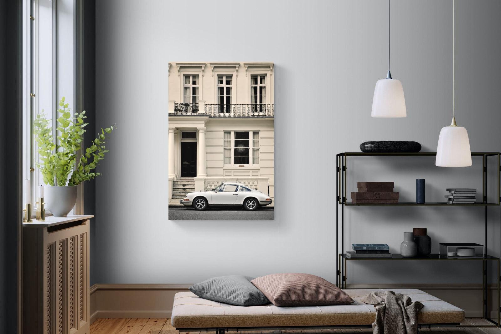 Parisian Porsche-Wall_Art-100 x 150cm-Mounted Canvas-No Frame-Pixalot