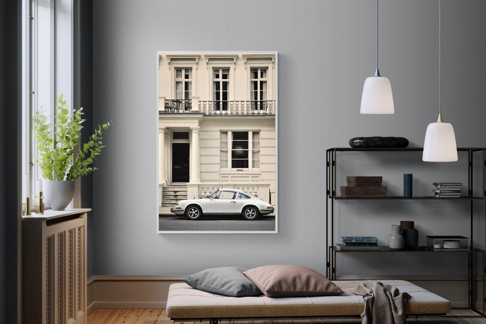 Parisian Porsche-Wall_Art-120 x 180cm-Mounted Canvas-White-Pixalot
