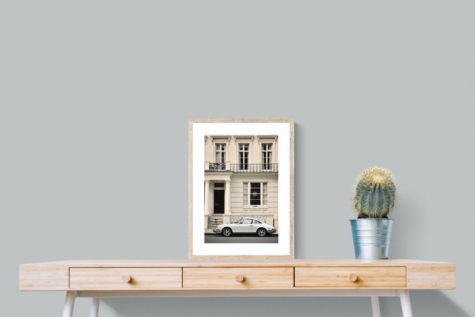Parisian Porsche-Wall_Art-45 x 60cm-Framed Print-Wood-Pixalot