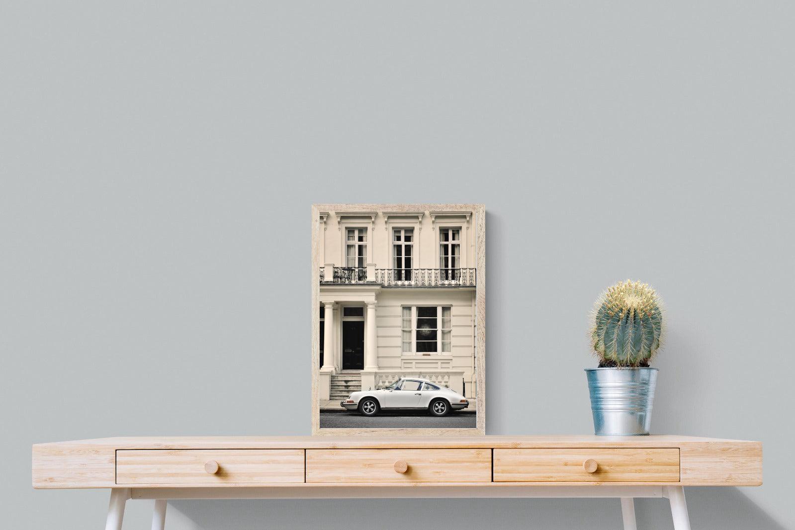 Parisian Porsche-Wall_Art-45 x 60cm-Mounted Canvas-Wood-Pixalot