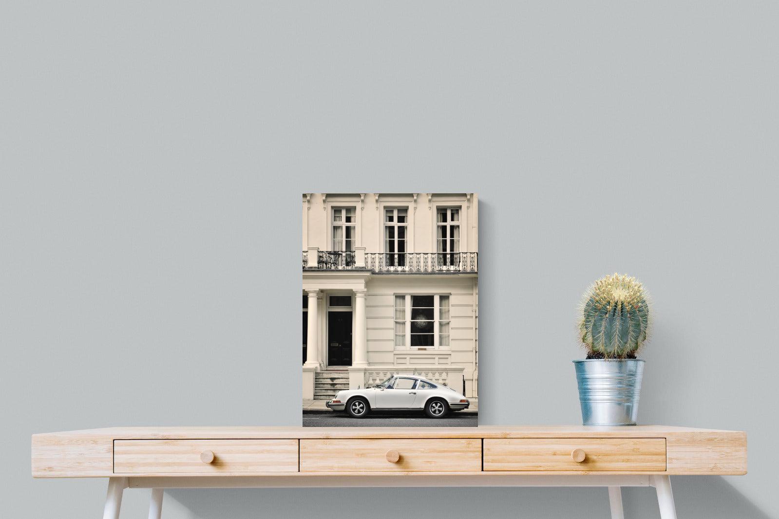 Parisian Porsche-Wall_Art-45 x 60cm-Mounted Canvas-No Frame-Pixalot