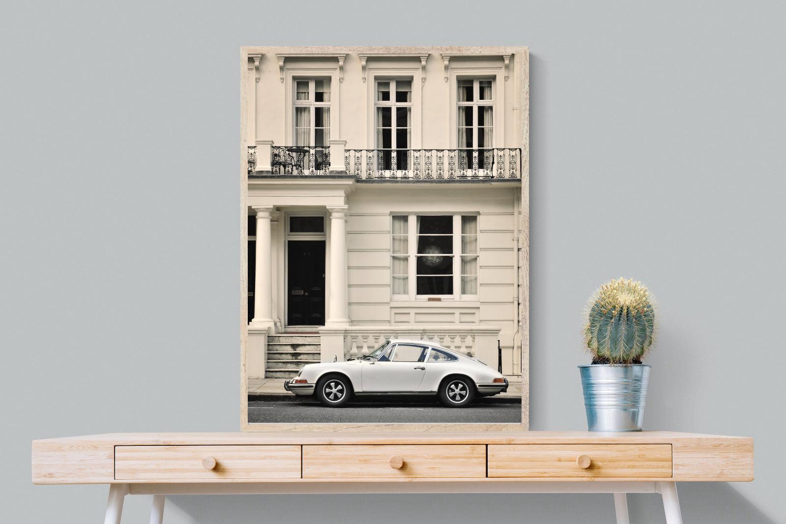Parisian Porsche-Wall_Art-75 x 100cm-Mounted Canvas-Wood-Pixalot