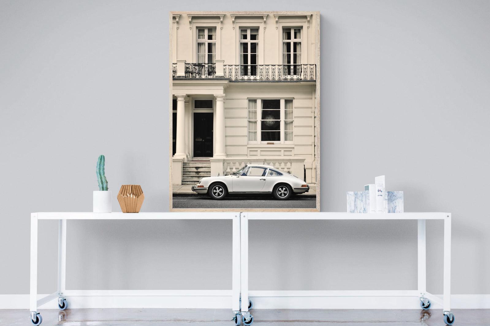 Parisian Porsche-Wall_Art-90 x 120cm-Mounted Canvas-Wood-Pixalot