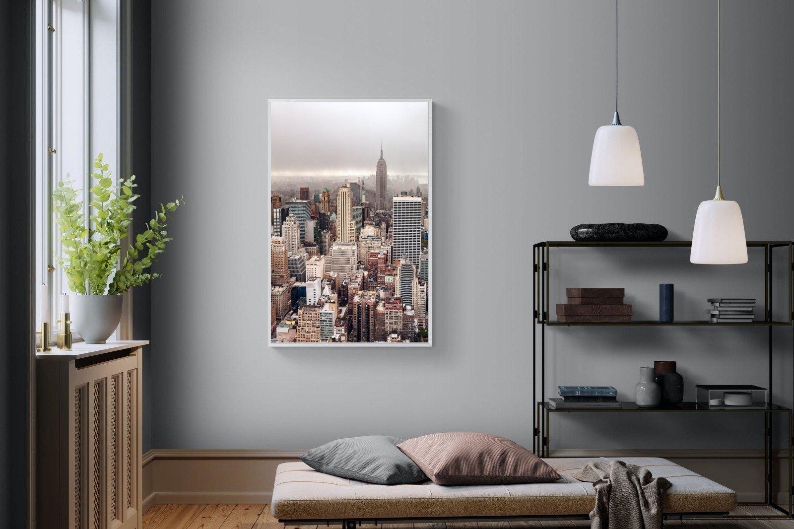 Pastel New York-Wall_Art-100 x 150cm-Mounted Canvas-White-Pixalot