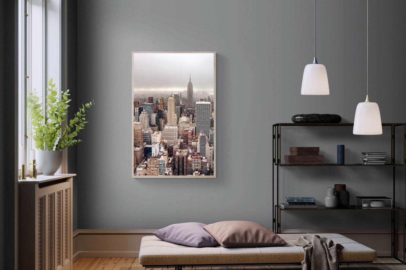 Pastel New York-Wall_Art-100 x 150cm-Mounted Canvas-Wood-Pixalot
