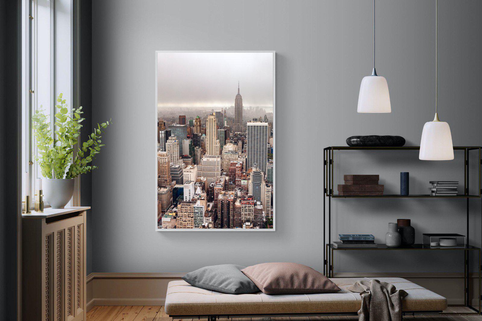 Pastel New York-Wall_Art-120 x 180cm-Mounted Canvas-White-Pixalot