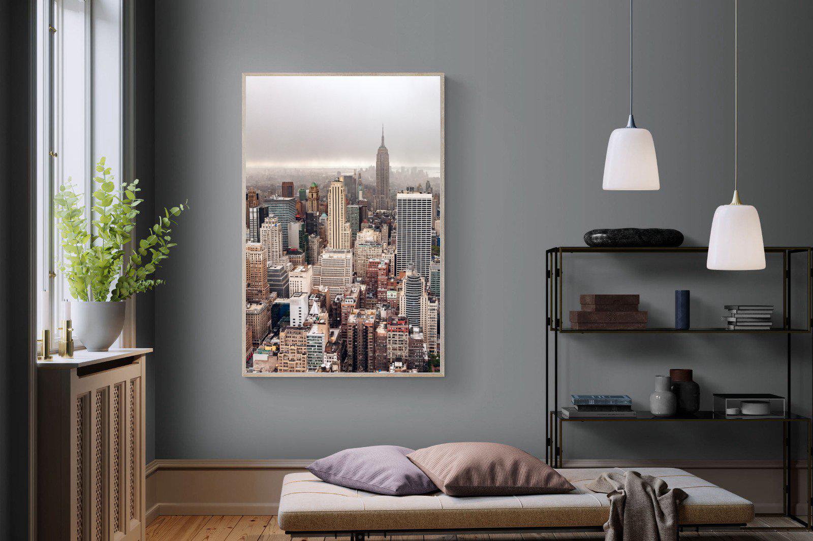 Pastel New York-Wall_Art-120 x 180cm-Mounted Canvas-Wood-Pixalot