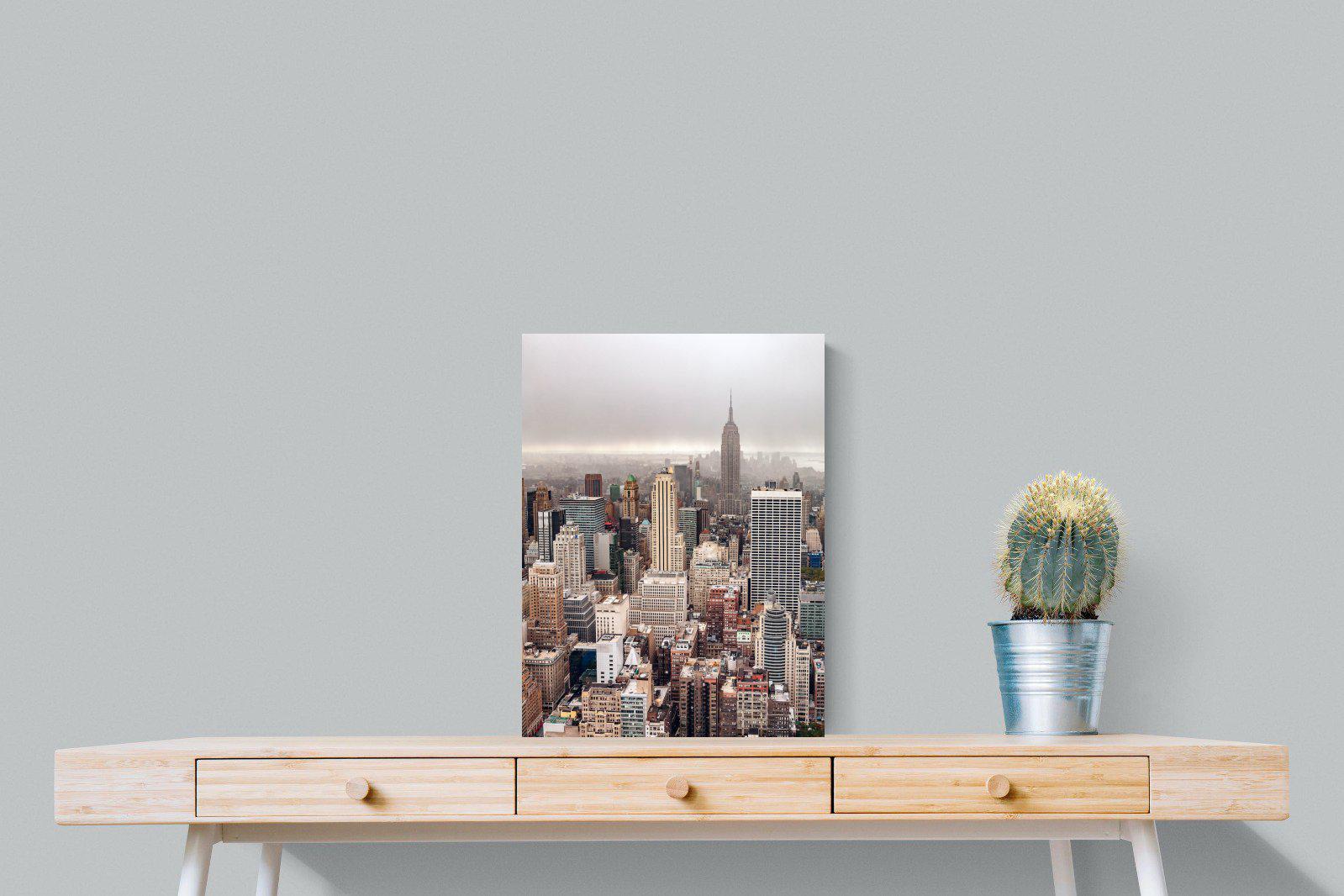 Pastel New York-Wall_Art-45 x 60cm-Mounted Canvas-No Frame-Pixalot