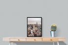 Pastel New York-Wall_Art-45 x 60cm-Mounted Canvas-Black-Pixalot