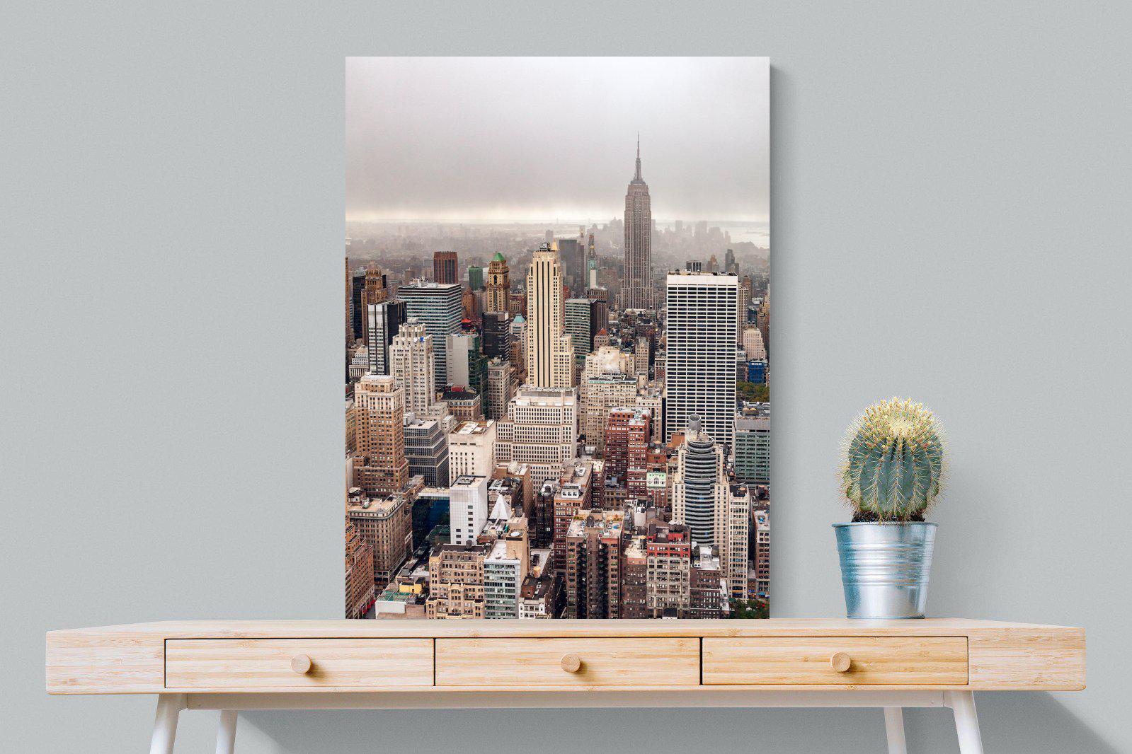 Pastel New York-Wall_Art-75 x 100cm-Mounted Canvas-No Frame-Pixalot