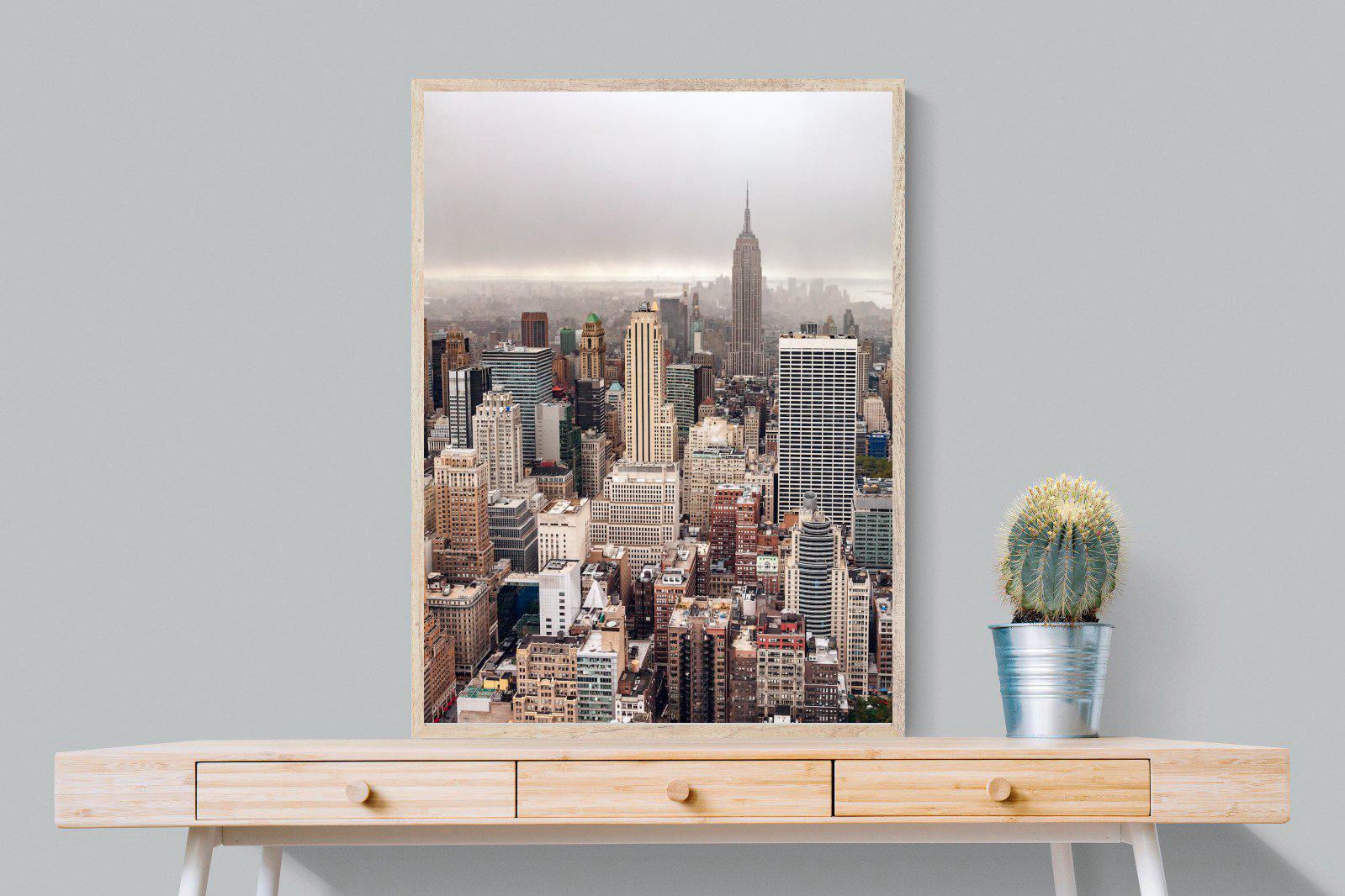 Pastel New York-Wall_Art-75 x 100cm-Mounted Canvas-Wood-Pixalot
