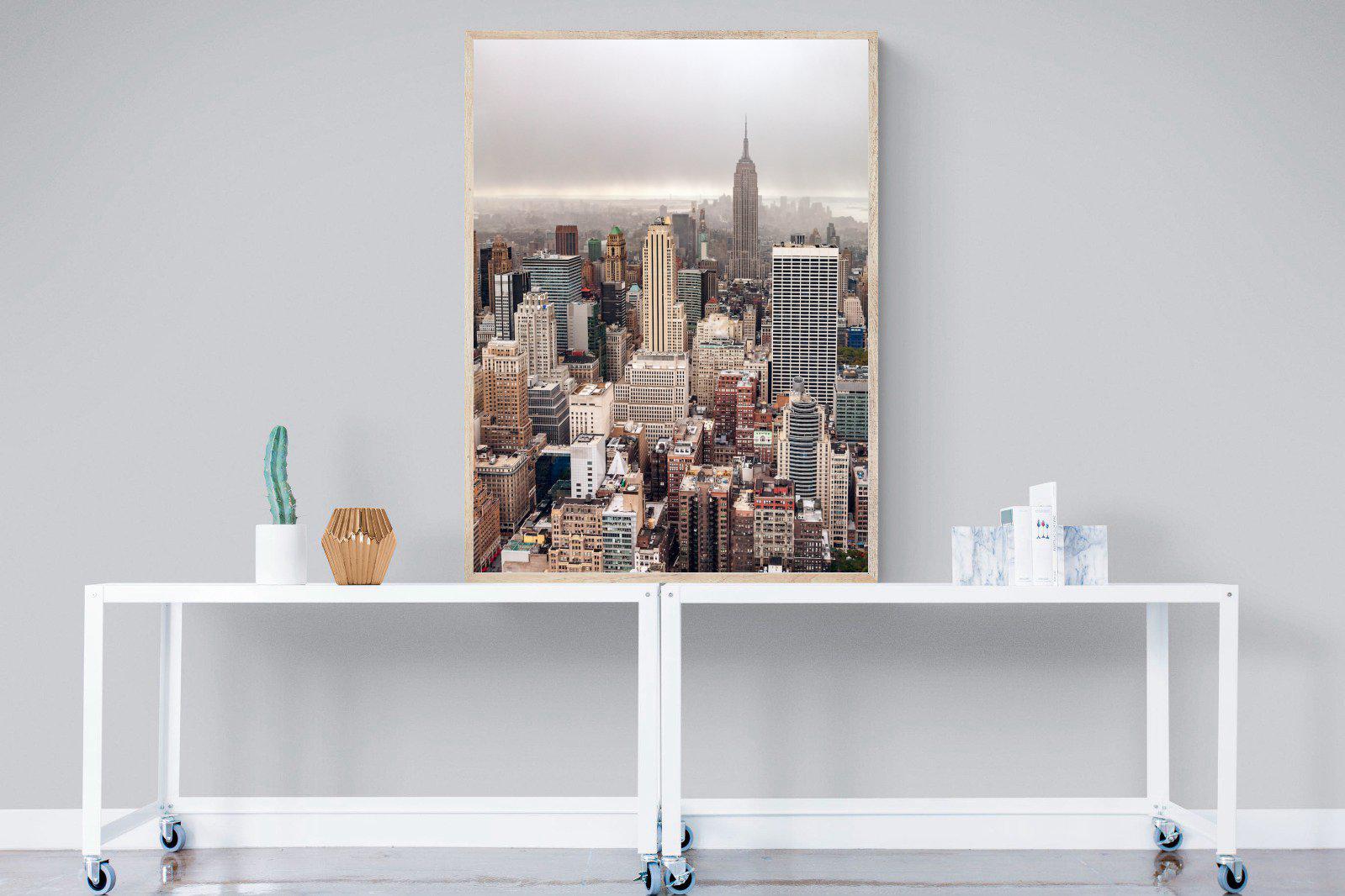 Pastel New York-Wall_Art-90 x 120cm-Mounted Canvas-Wood-Pixalot