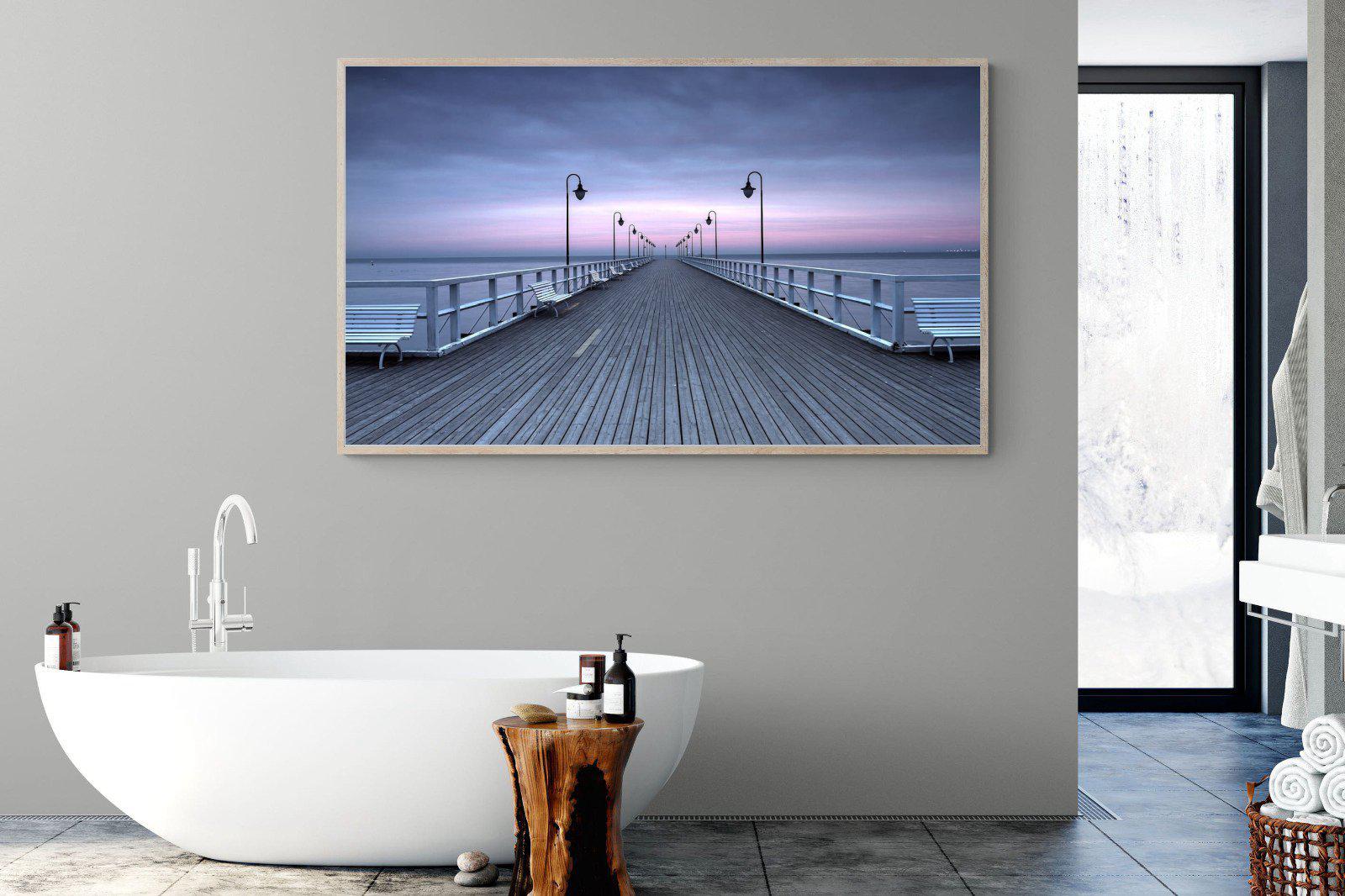 Pastel Pier-Wall_Art-180 x 110cm-Mounted Canvas-Wood-Pixalot