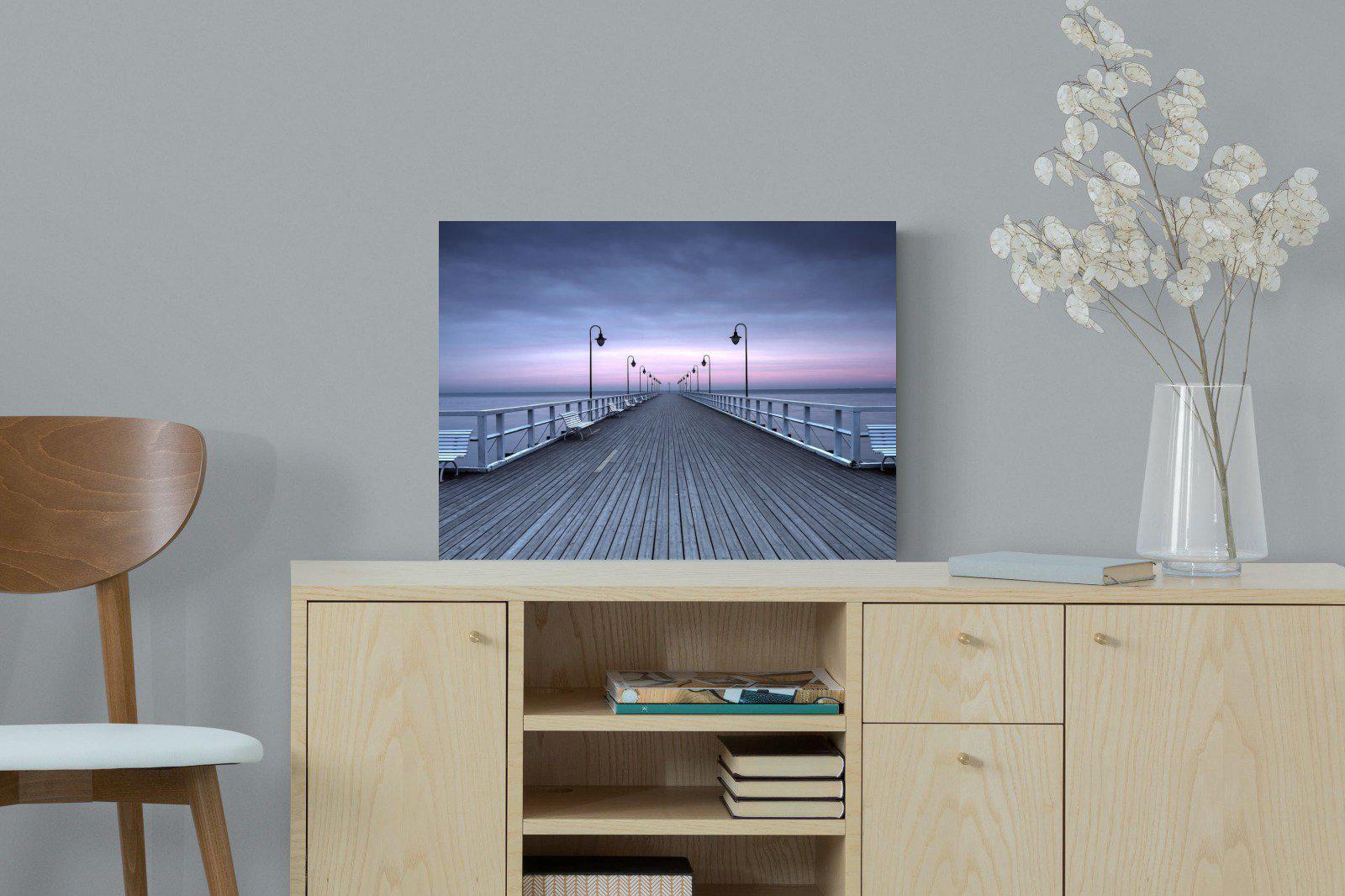 Pastel Pier-Wall_Art-60 x 45cm-Mounted Canvas-No Frame-Pixalot