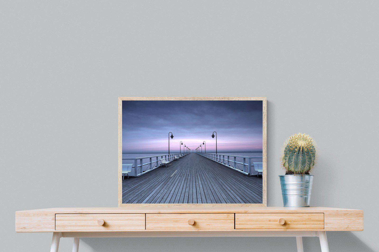 Pastel Pier-Wall_Art-80 x 60cm-Mounted Canvas-Wood-Pixalot