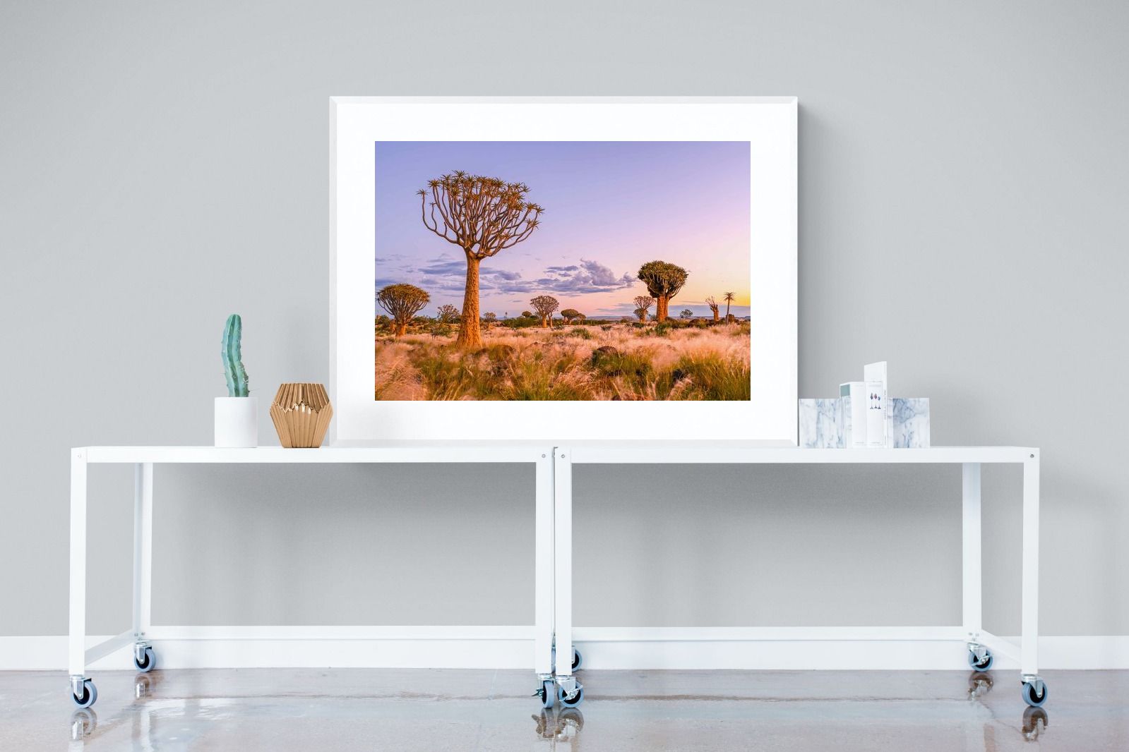 Pastel Skies-Wall_Art-120 x 90cm-Framed Print-White-Pixalot