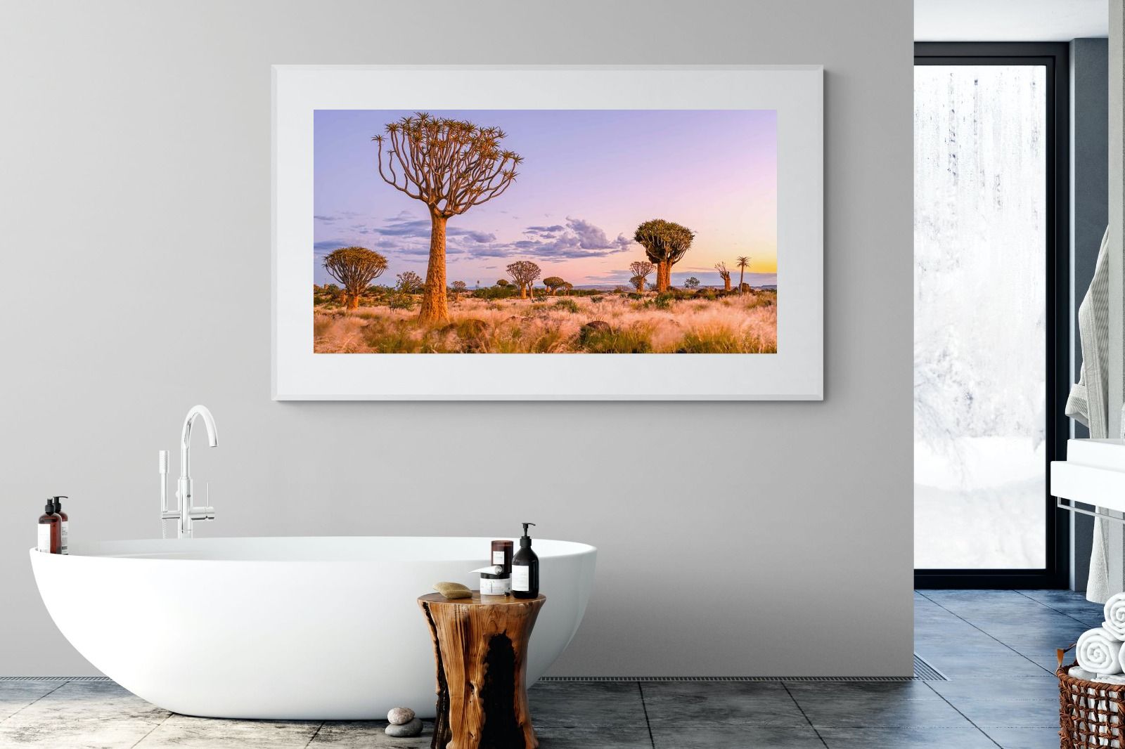 Pastel Skies-Wall_Art-180 x 110cm-Framed Print-White-Pixalot