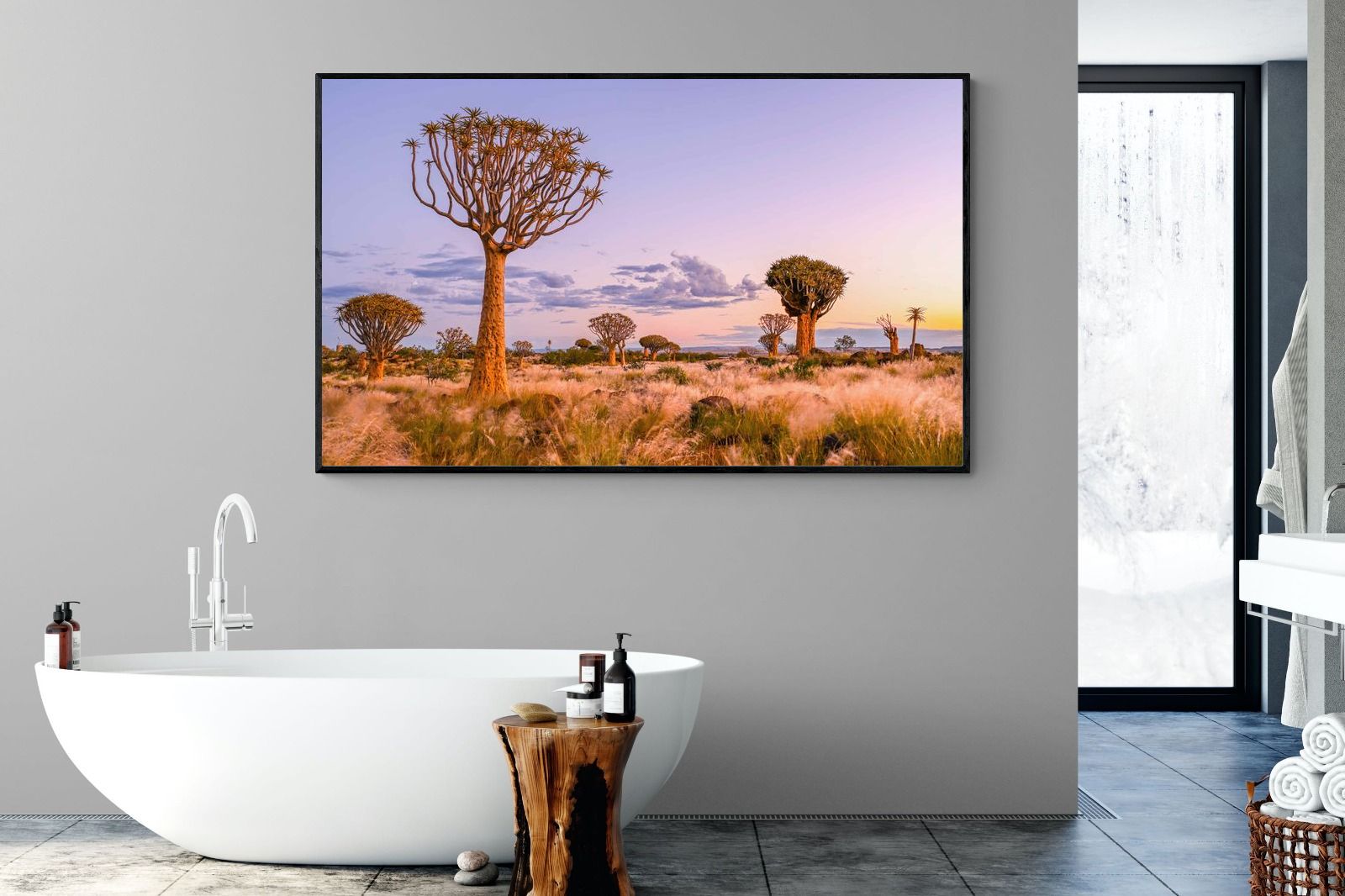 Pastel Skies-Wall_Art-180 x 110cm-Mounted Canvas-Black-Pixalot