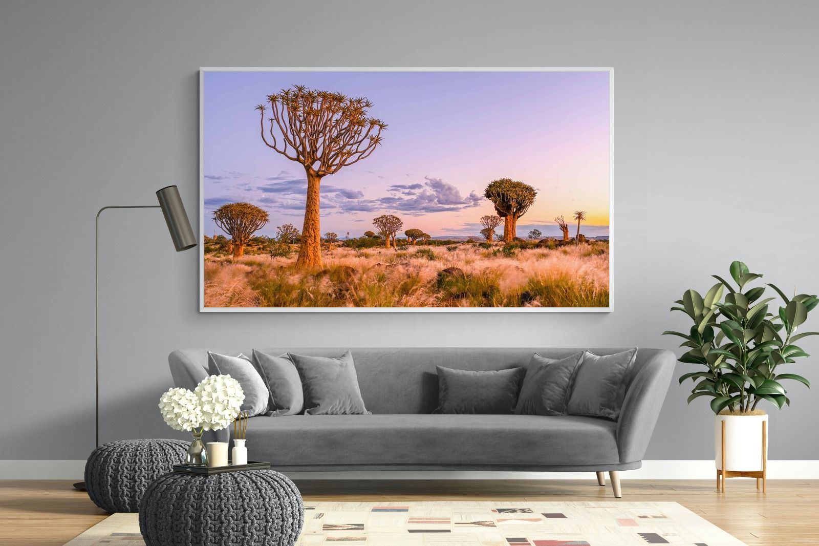 Pastel Skies-Wall_Art-220 x 130cm-Mounted Canvas-White-Pixalot