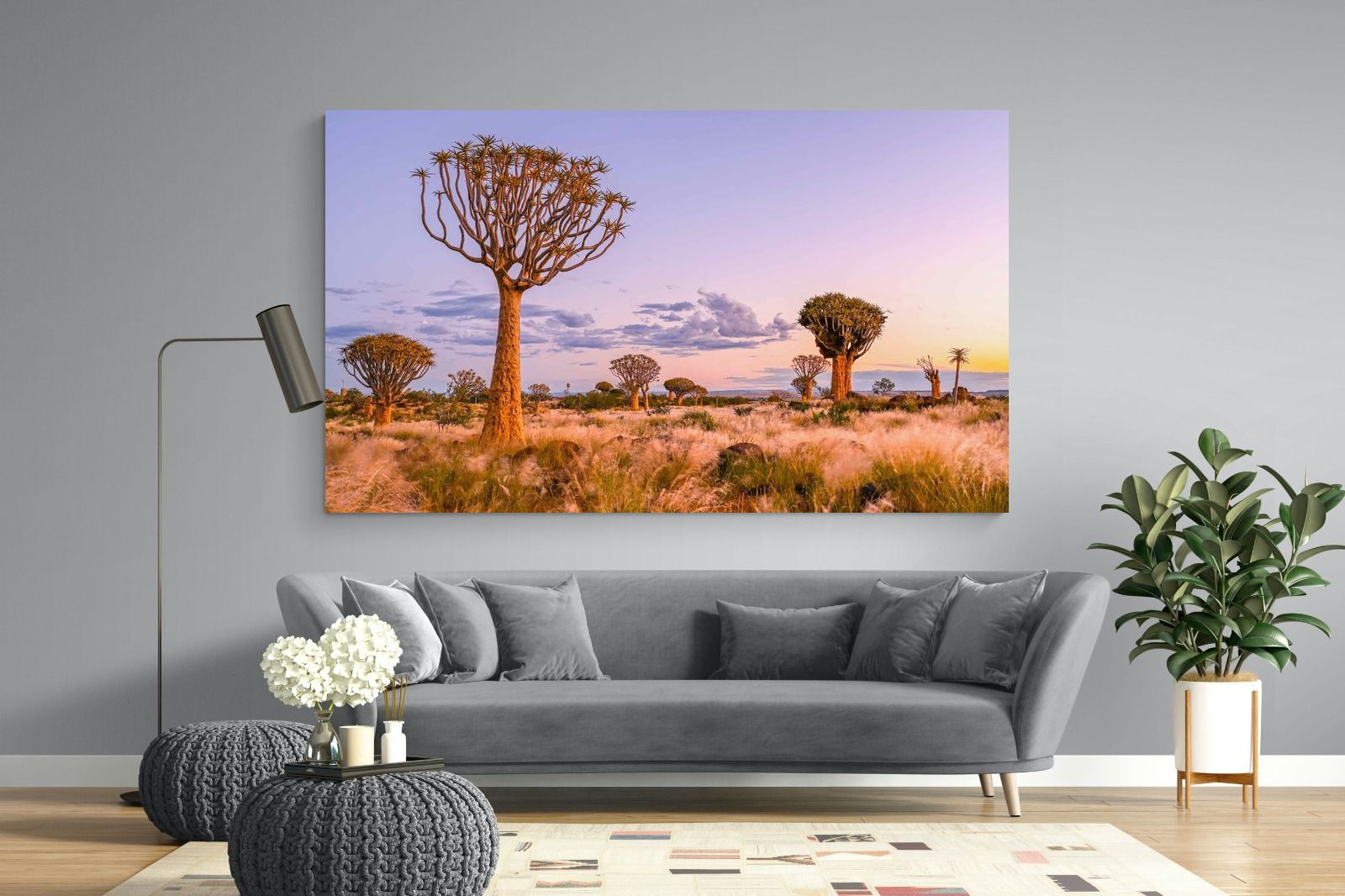 Pastel Skies-Wall_Art-220 x 130cm-Mounted Canvas-No Frame-Pixalot