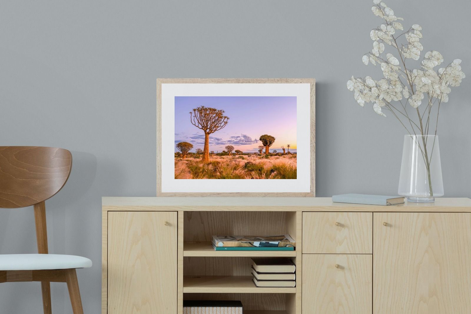 Pastel Skies-Wall_Art-60 x 45cm-Framed Print-Wood-Pixalot