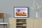 Pastel Skies-Wall_Art-60 x 45cm-Framed Print-Black-Pixalot