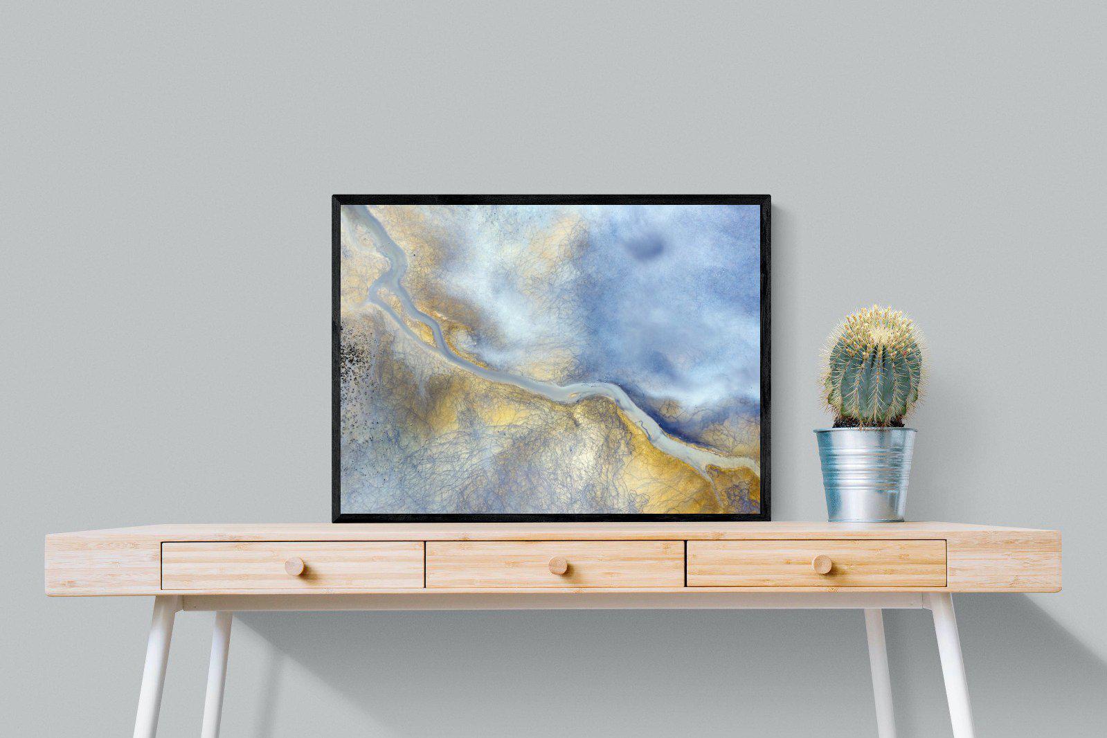 Paved With Gold-Wall_Art-80 x 60cm-Mounted Canvas-Black-Pixalot