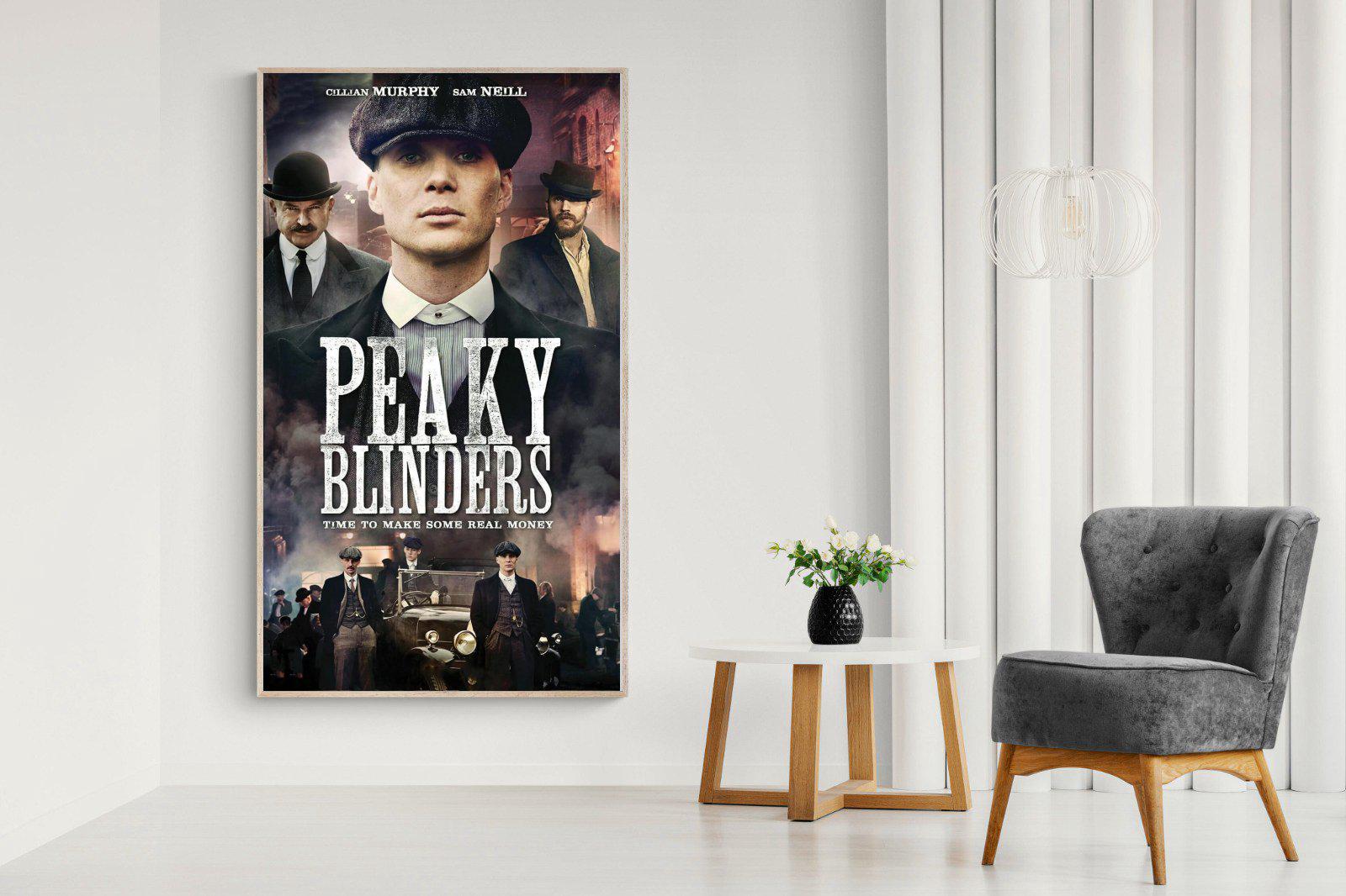 Peaky Blinders-Wall_Art-130 x 220cm-Mounted Canvas-Wood-Pixalot